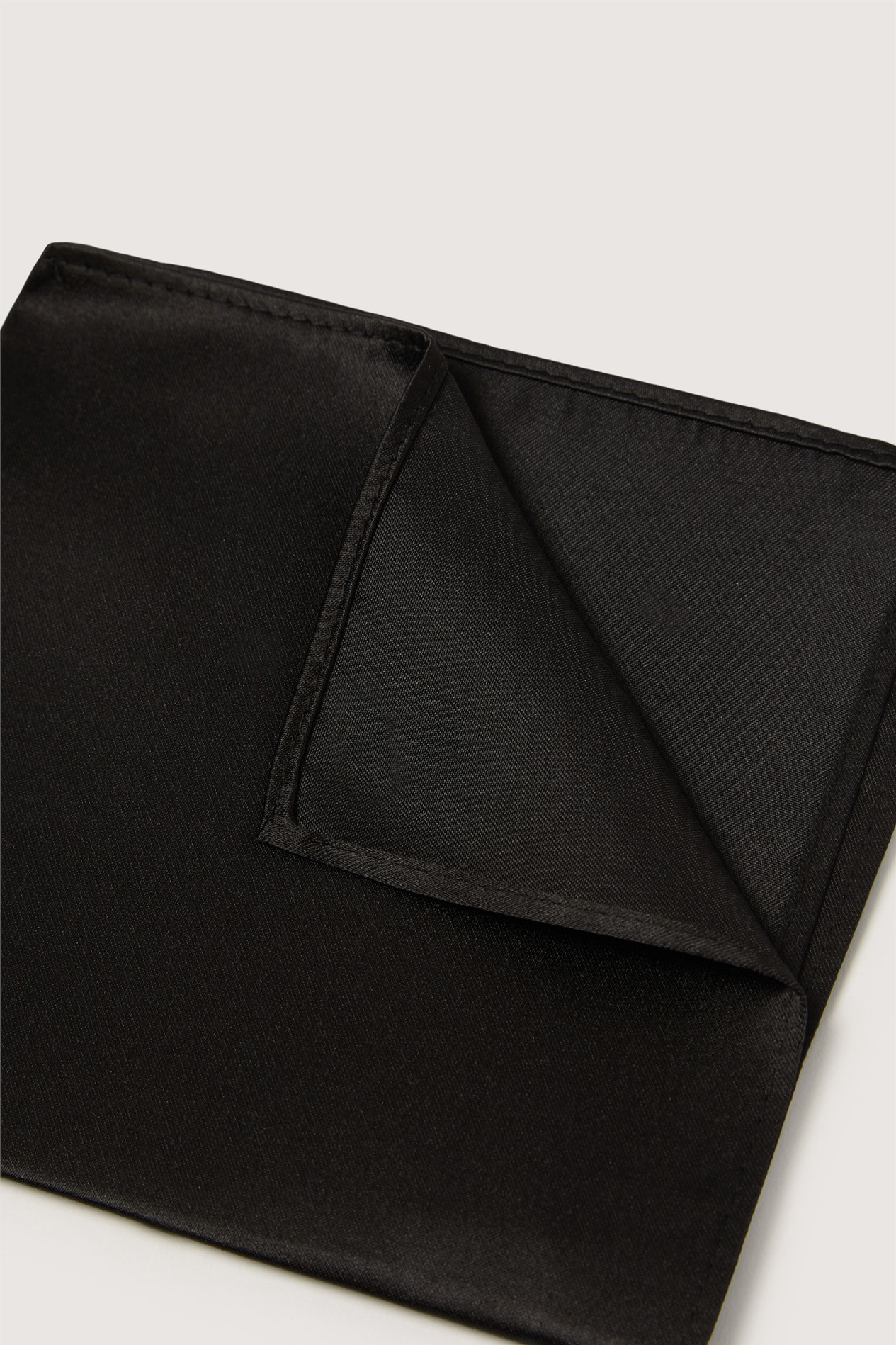 Limehaus Black Pocket Square