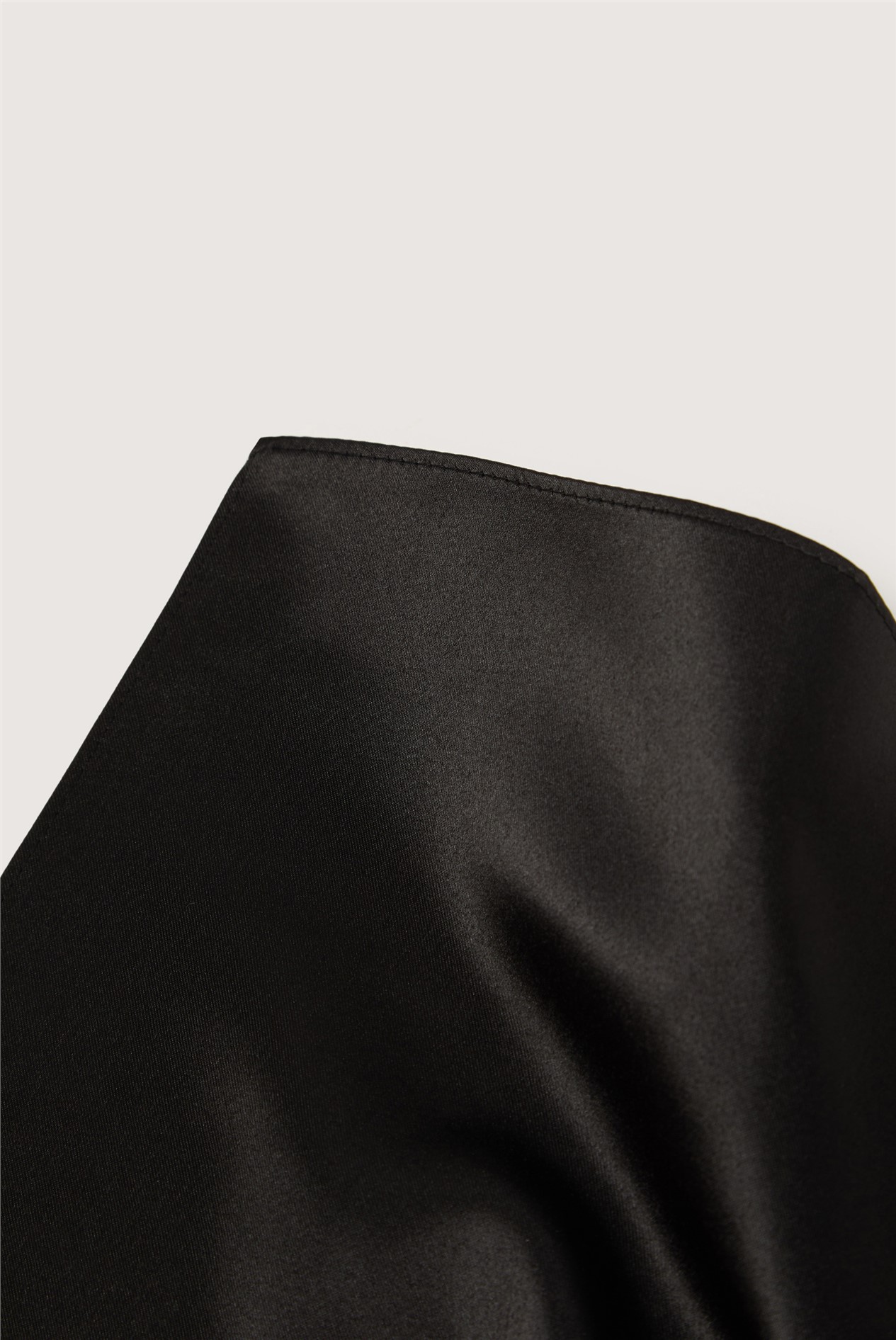 Limehaus Black Pocket Square