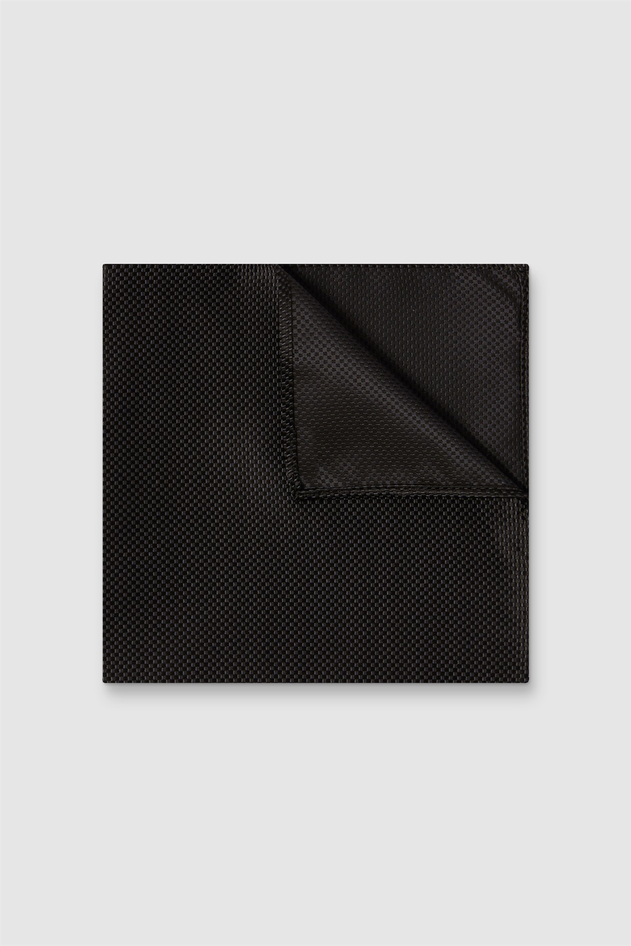 Antique Rogue Black Textured Pocket Square