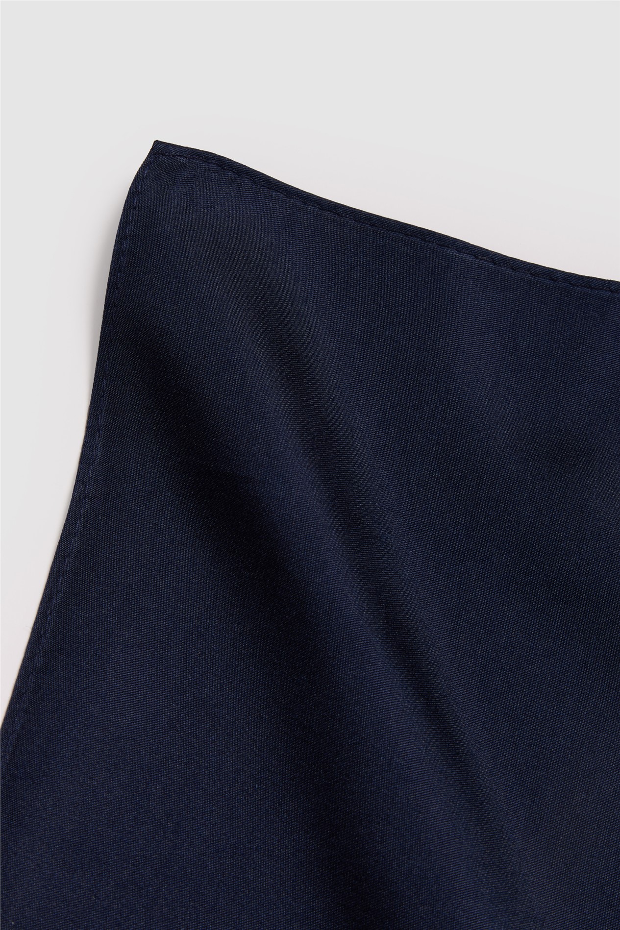 Alexandre Navy Silk Pocket Square