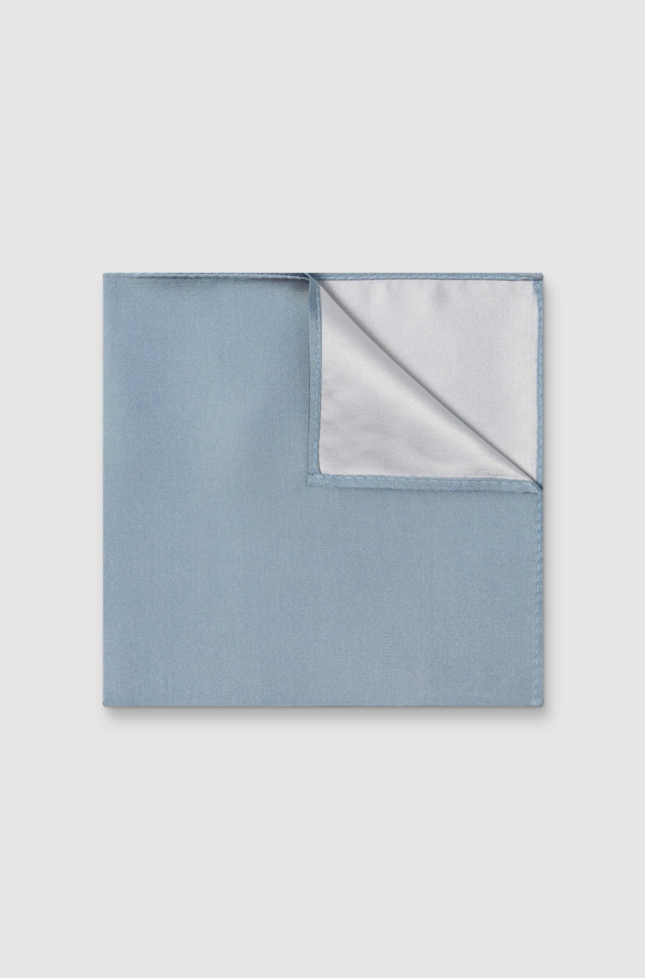 Alexandre Sky Blue Silk Pocket Square