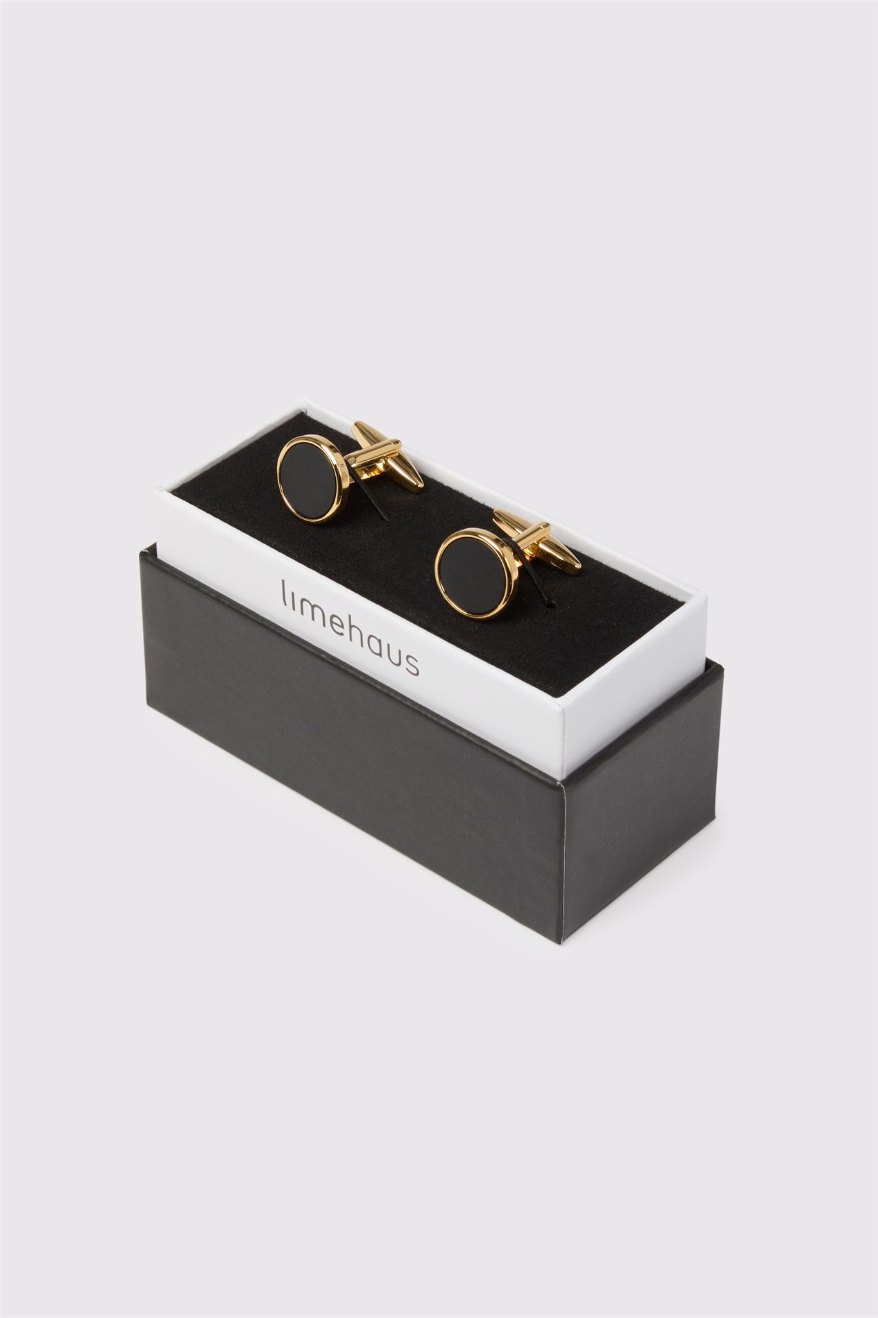  Gold Onyx Cufflinks
