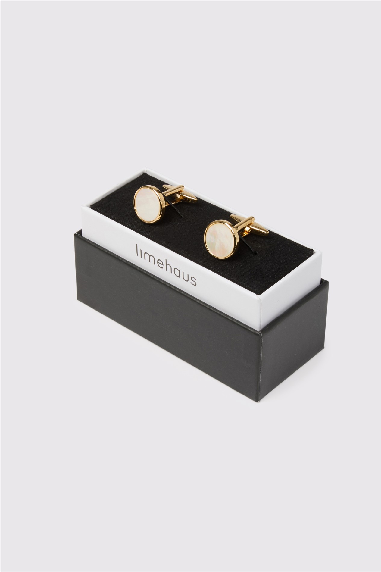  Gold Mother of Pearl Cufflinks