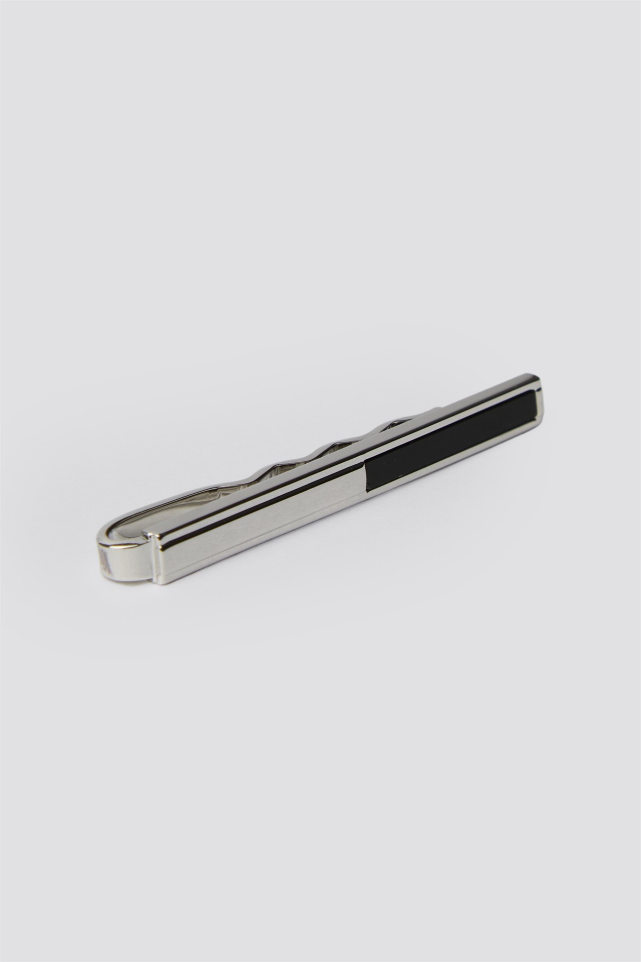  Silver Onyx Tie Slide