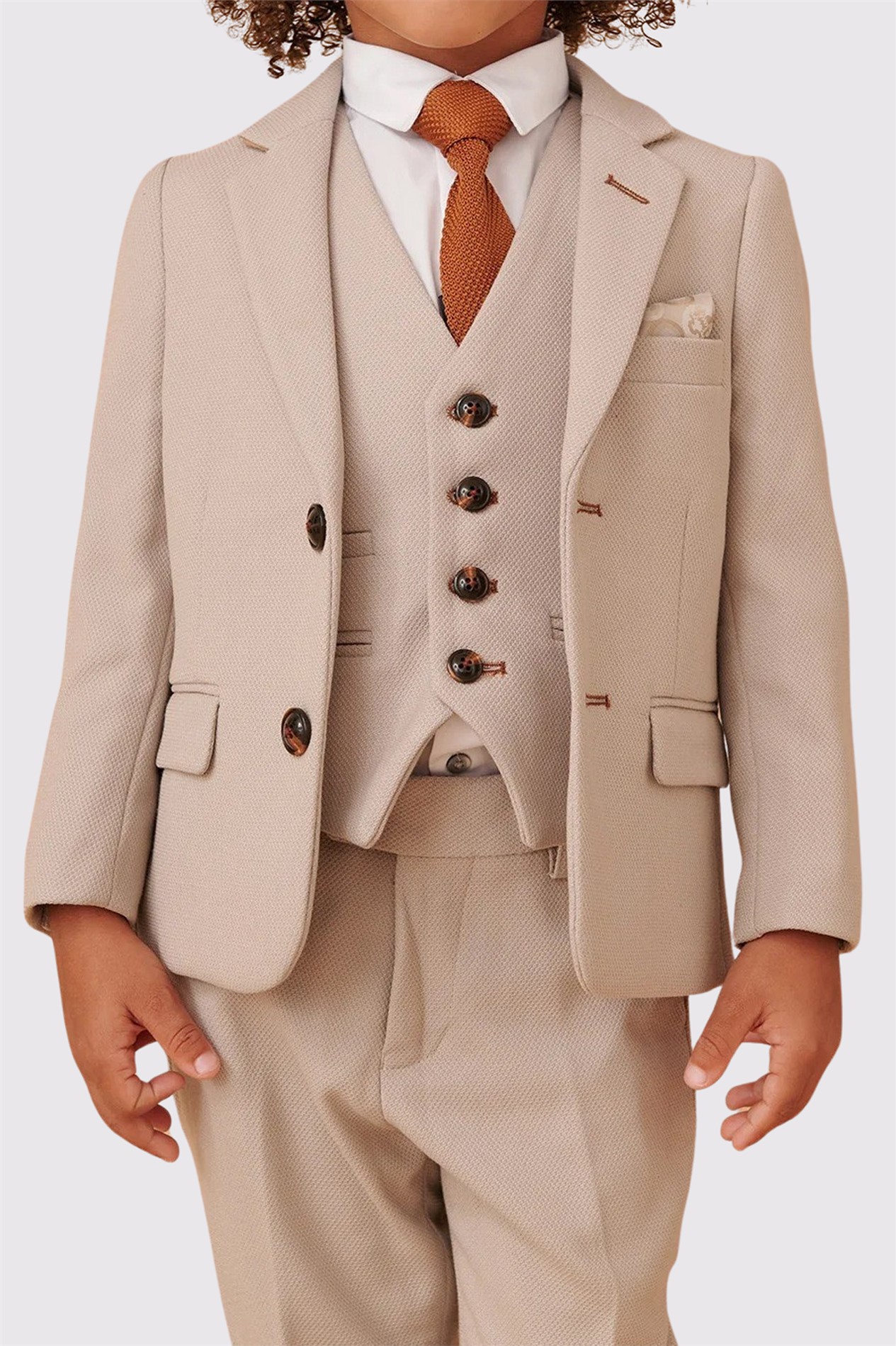Marc Darcy HM5 Children's Stone Three Piece Suit