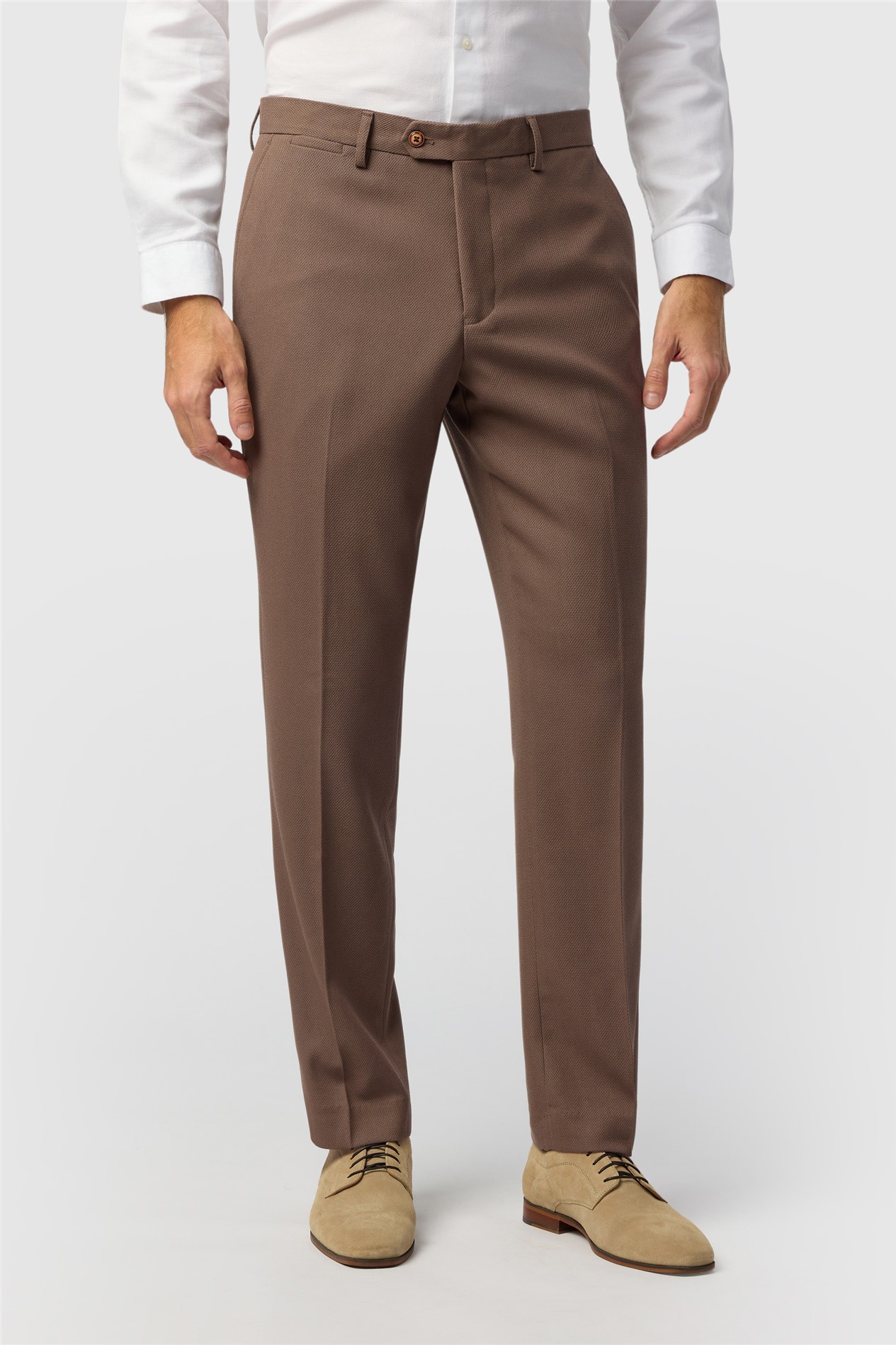 Marc Darcy Tailored Fit HM5 Tan Trousers