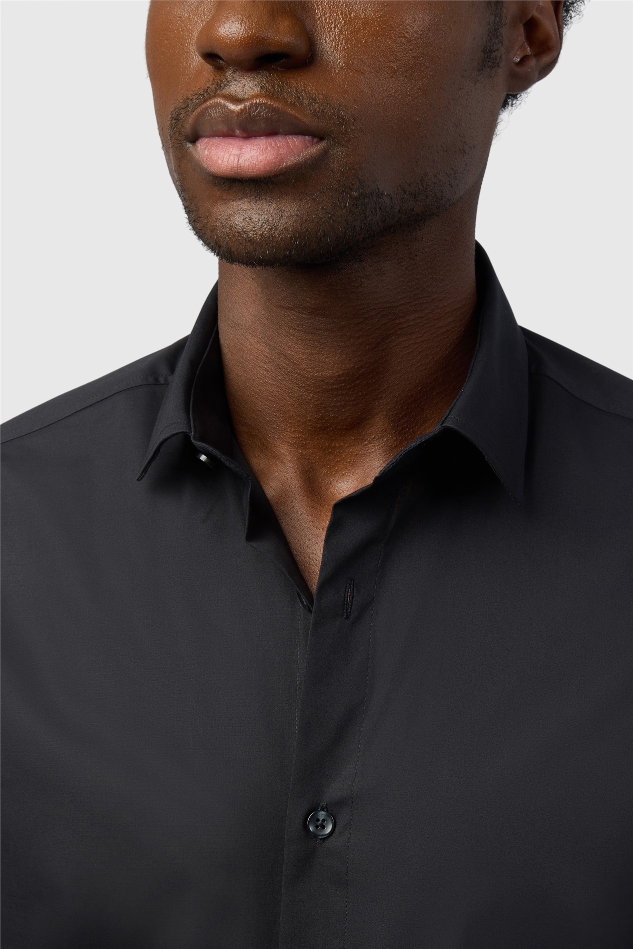 Limehaus Regular Fit Black Stretch Shirt

