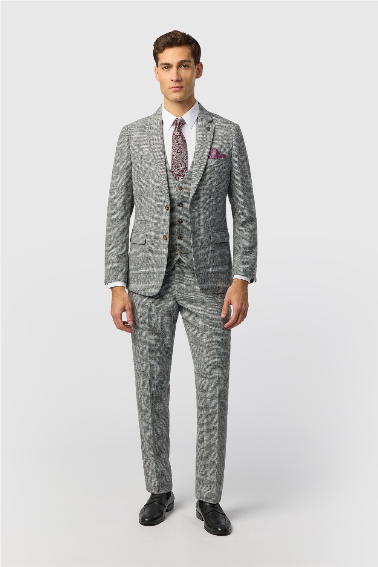 Marc Darcy Slim Fit Kris Silver Jacket