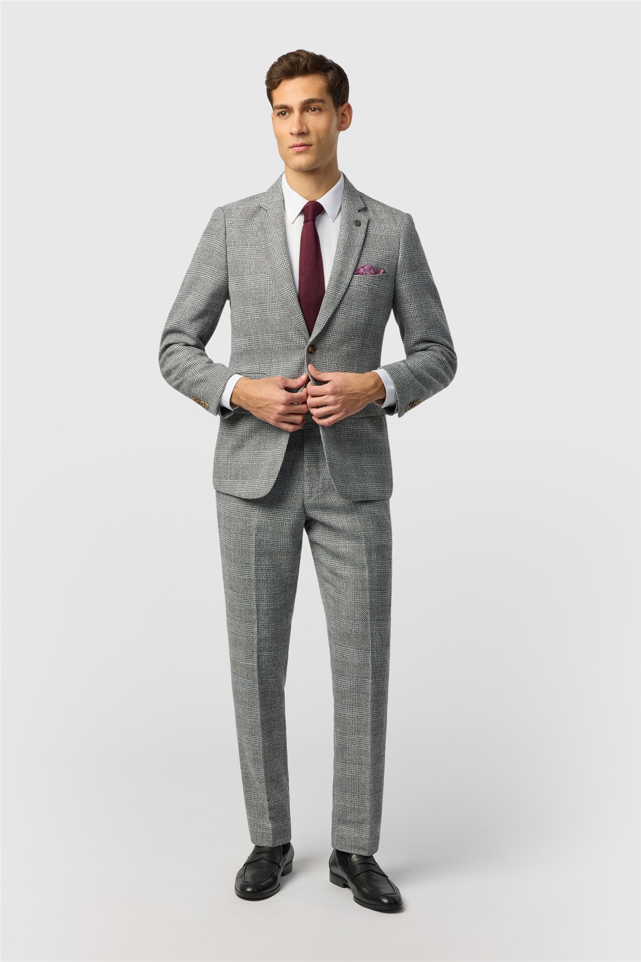 Marc Darcy Slim Fit Kris Silver Jacket