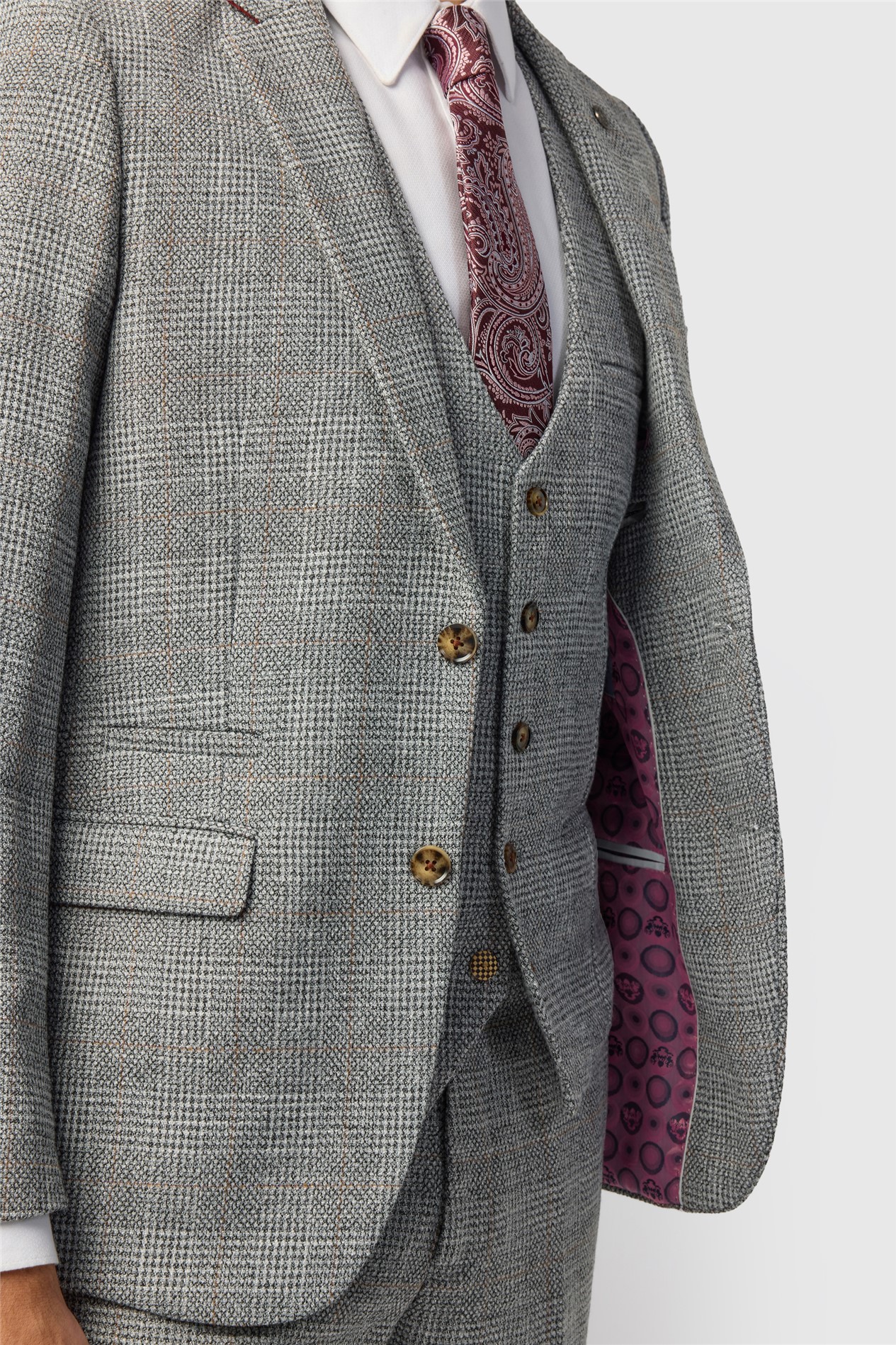 Marc Darcy Slim Fit Kris Silver Jacket