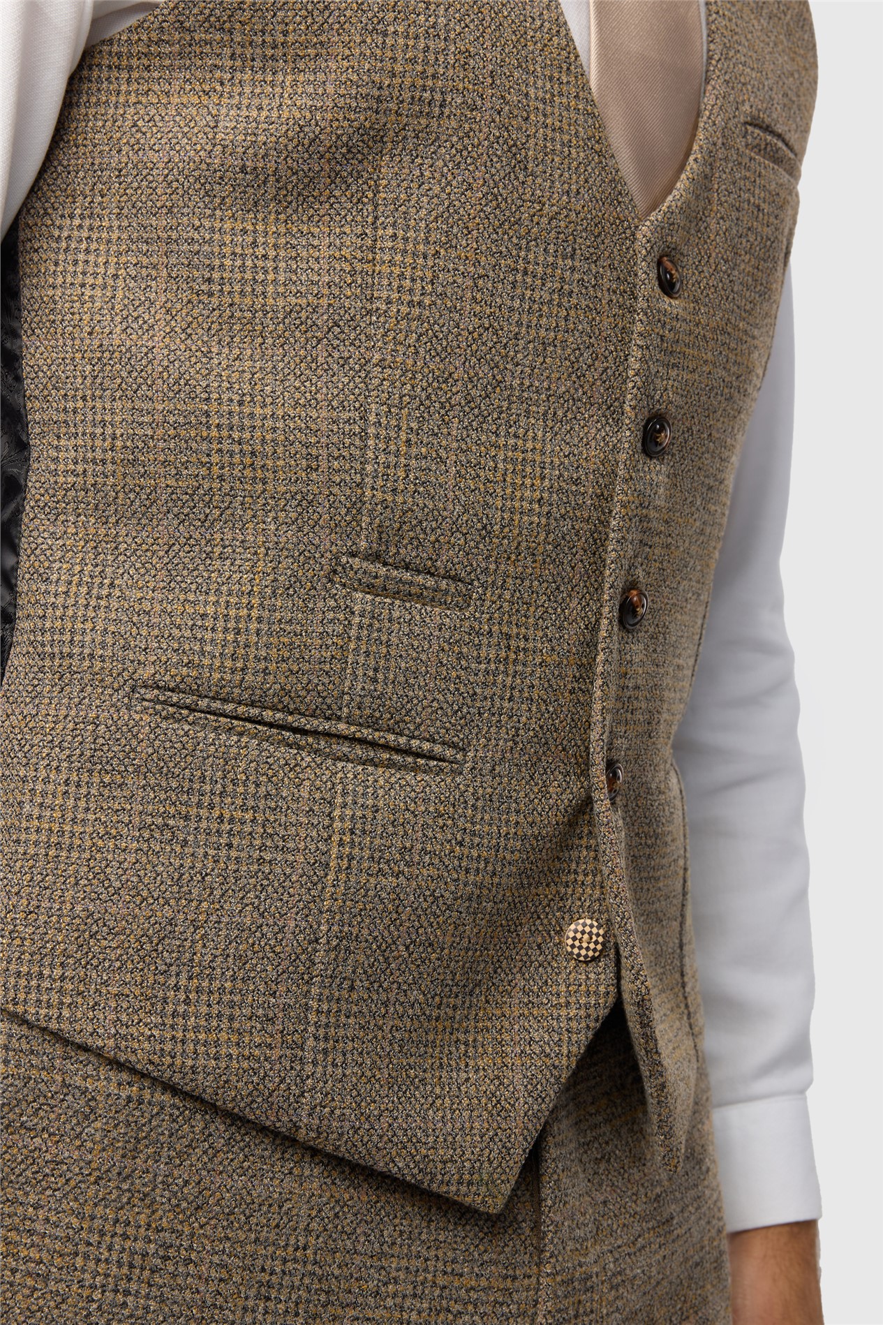 Marc Darcy Slim Fit Kris Tan Waistcoat