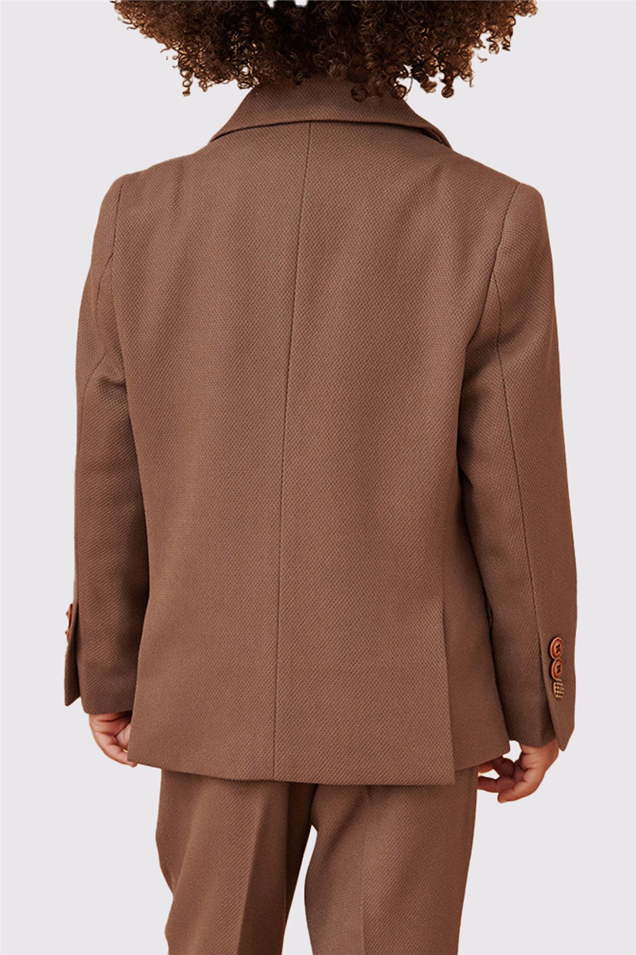 Marc Darcy HM5 Children's Tan Check Three Piece Suit