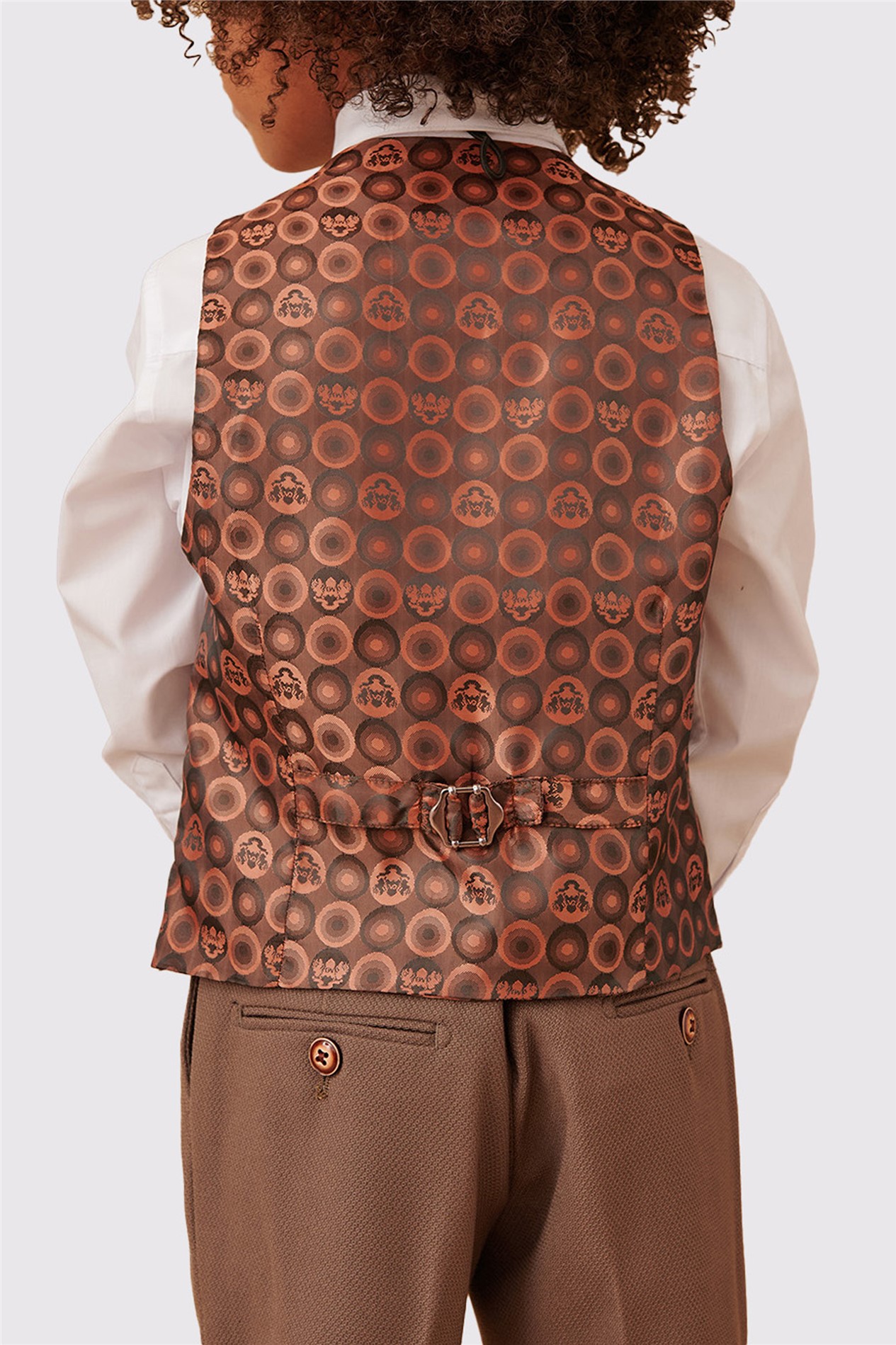 Marc Darcy HM5 Children's Tan Check Three Piece Suit