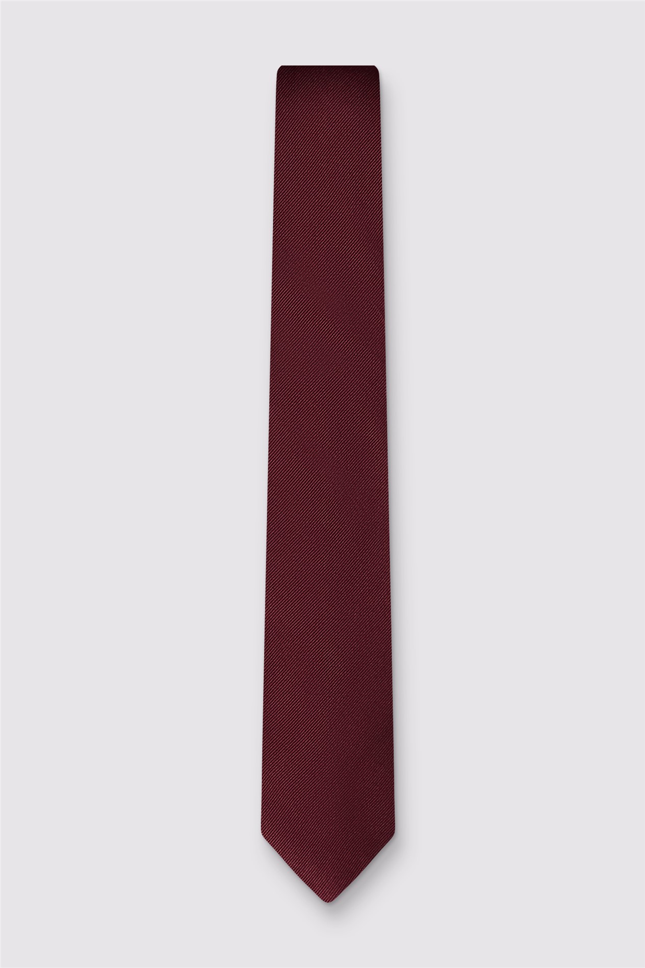 Alexandre Burgundy Twill Tie