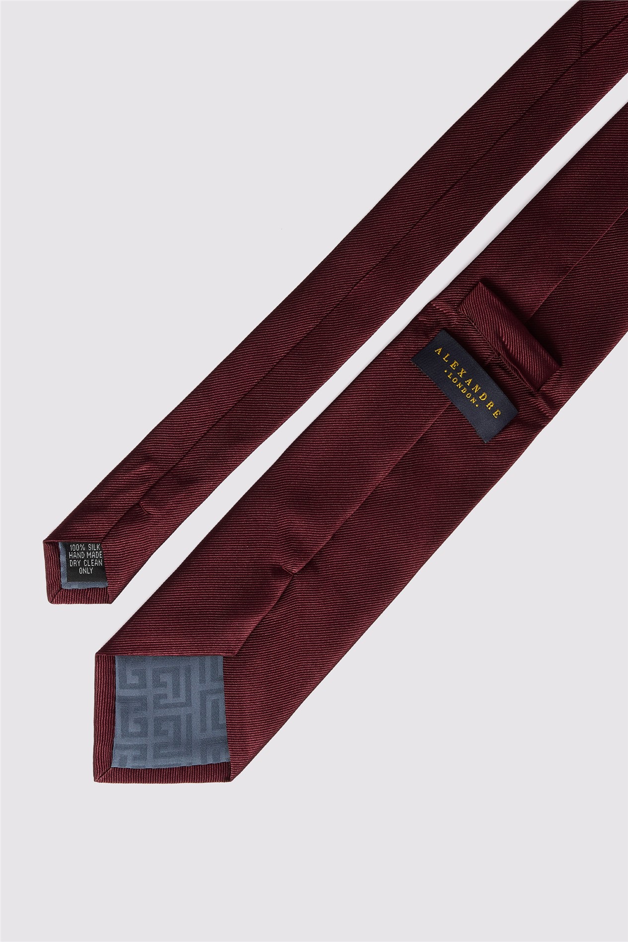 Alexandre Burgundy Twill Tie