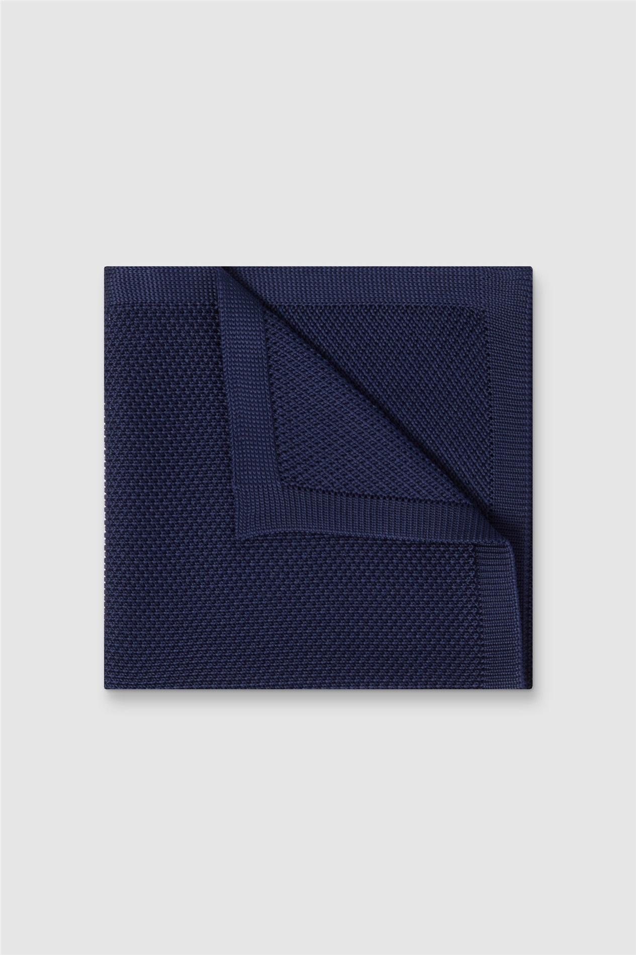 Antique Rogue Navy Knitted Pocket Square