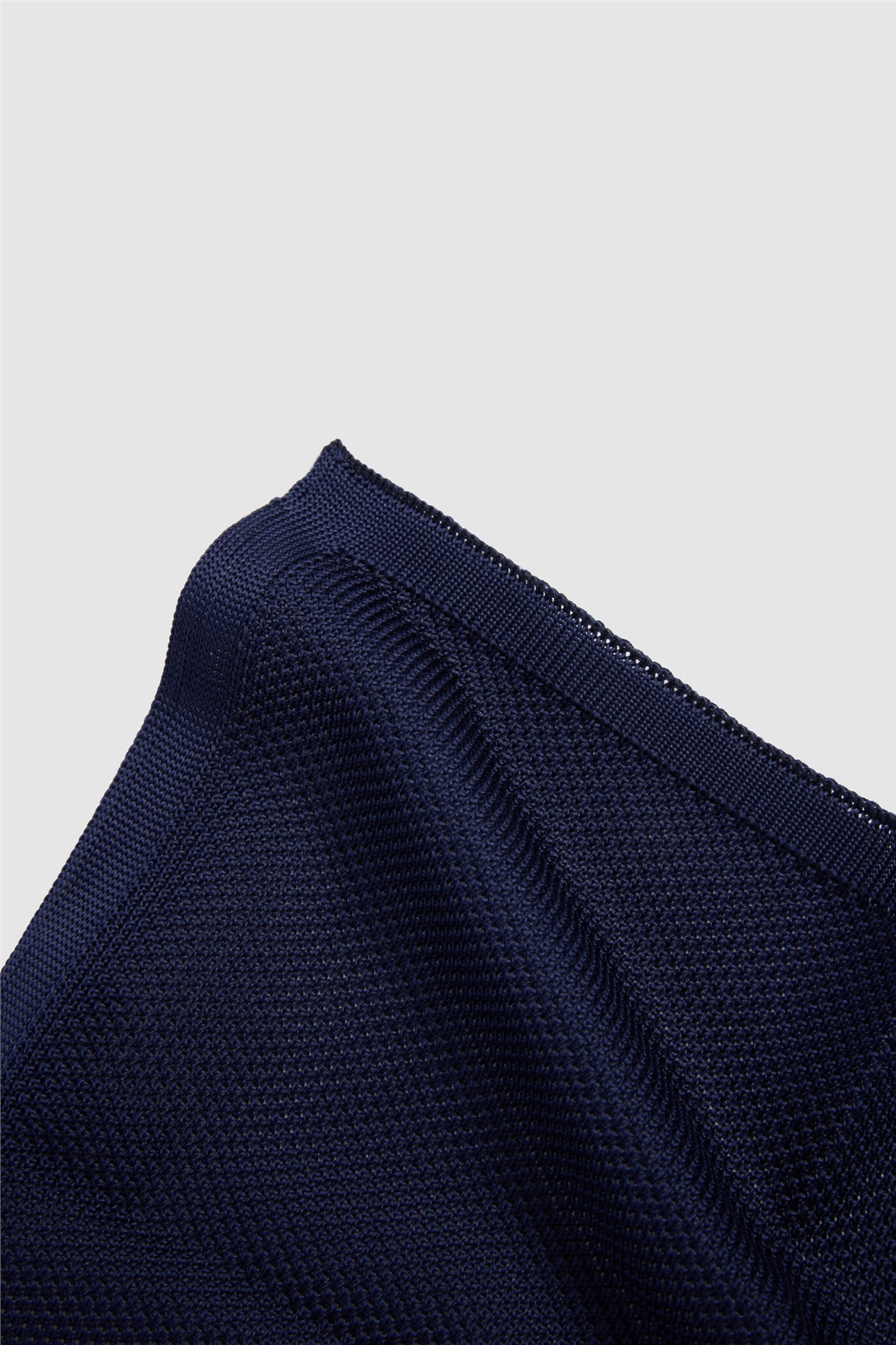Antique Rogue Navy Knitted Pocket Square