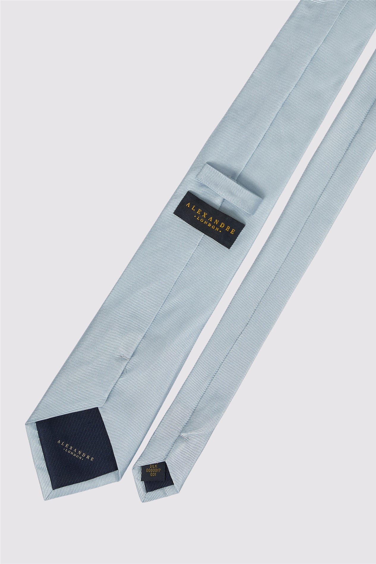 Alexandre Light Blue Silk Twill Tie
