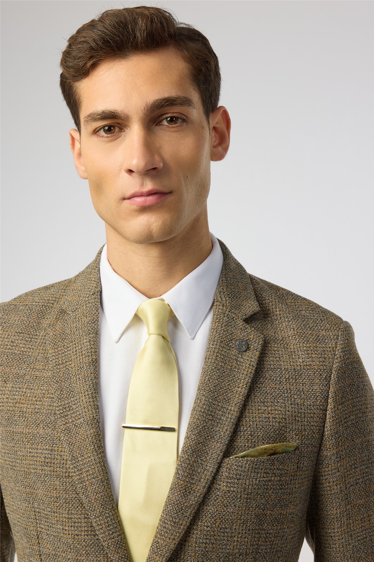 Alexandre Buttermilk Yellow Twill Tie
