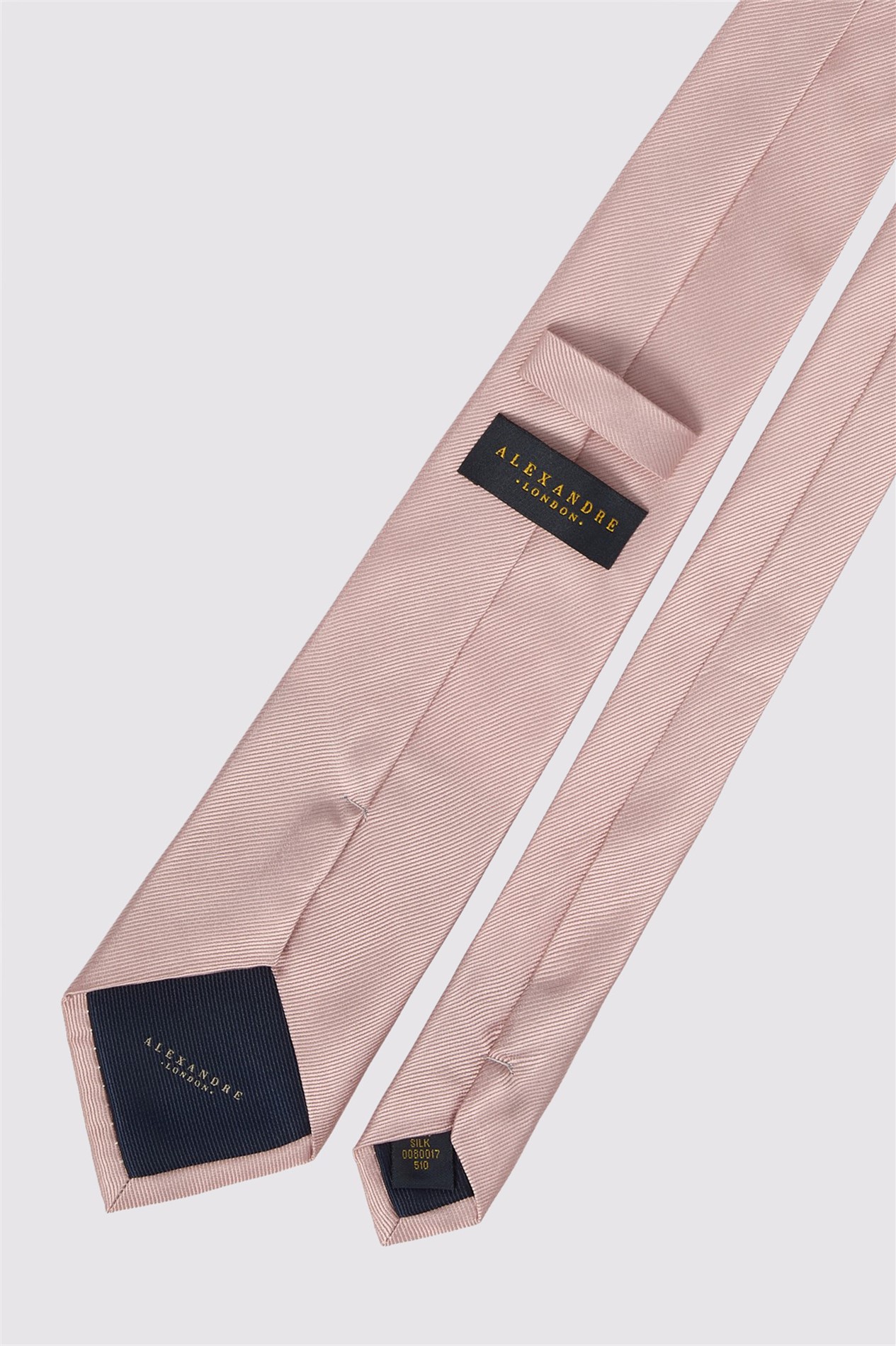 Alexandre Pink Silk Twill Tie