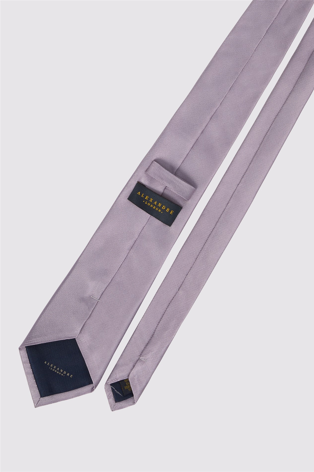 Alexandre Purple Silk Twill Tie