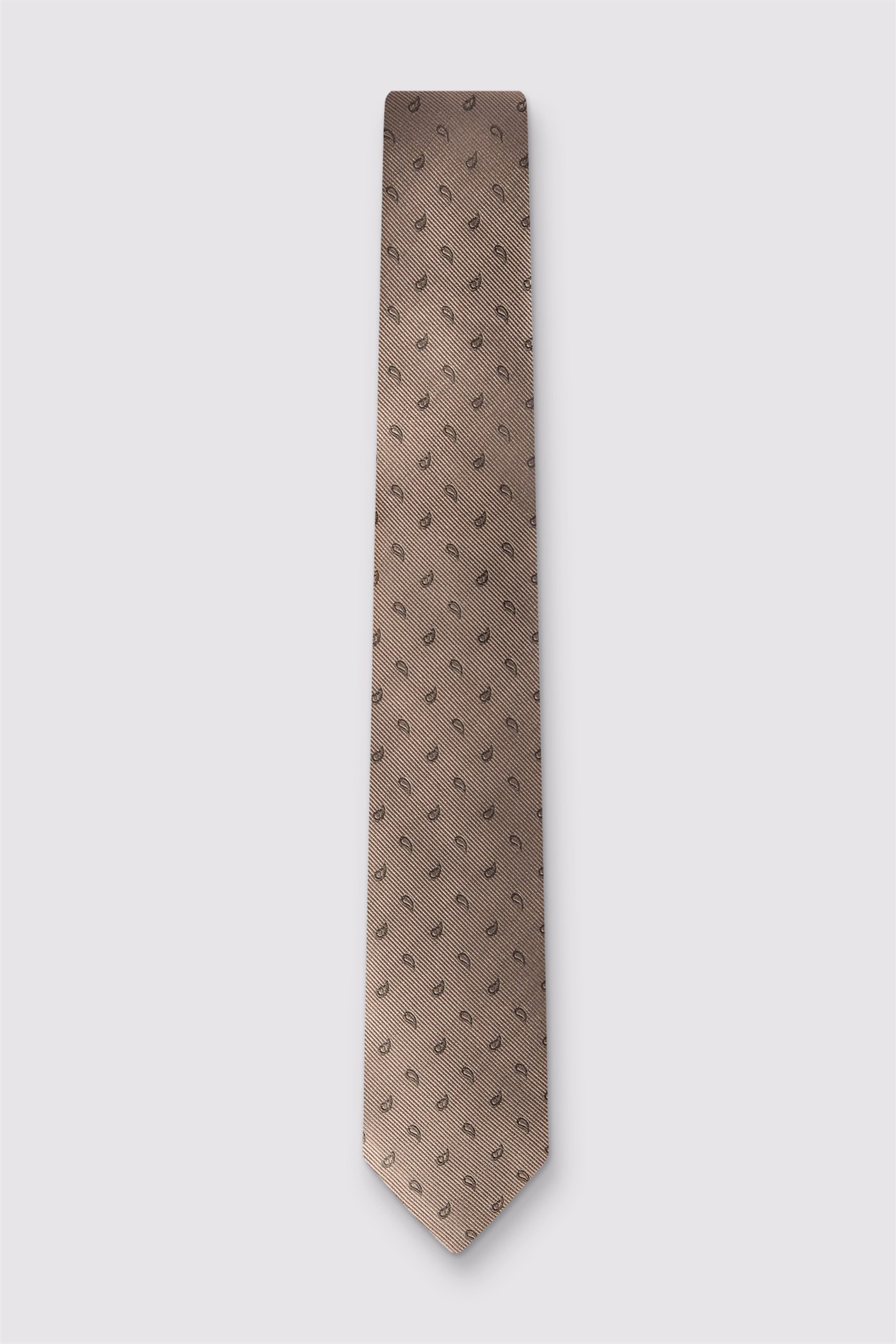 Alexandre Champagne Silk Paisley Tie