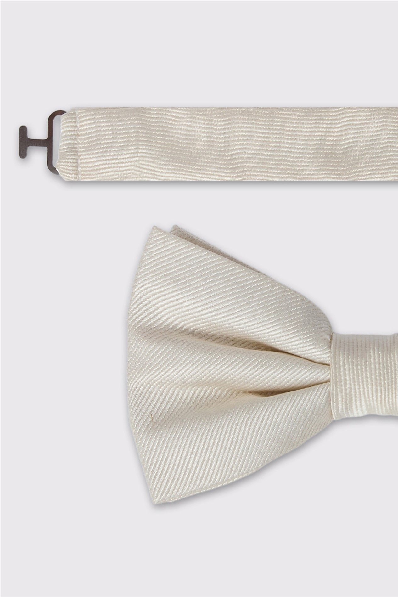 Alexandre Ivory Twill Bow Tie