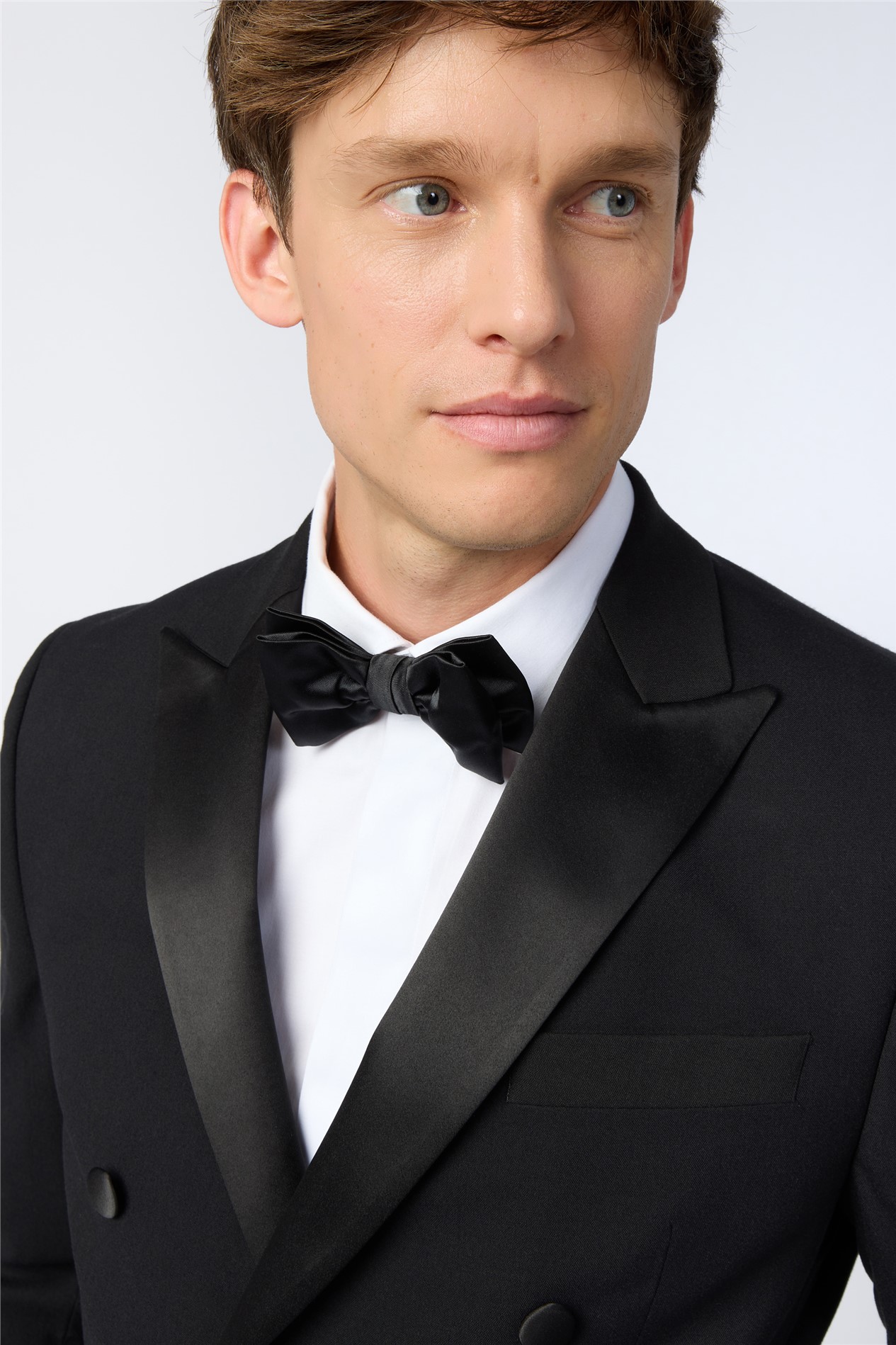 Alexandre Black Twill Bow Tie