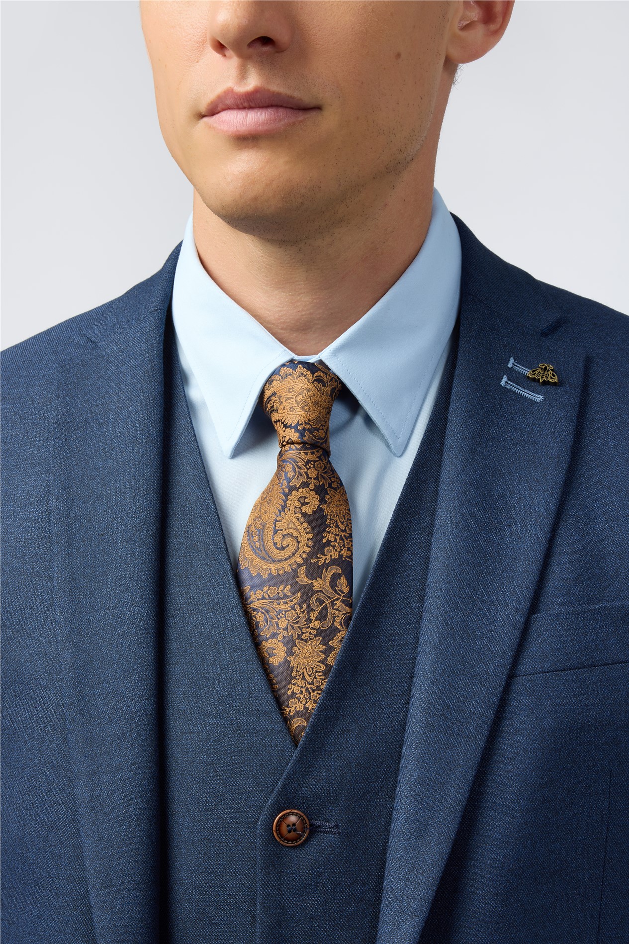 Antique Rogue Gold Paisley Tie