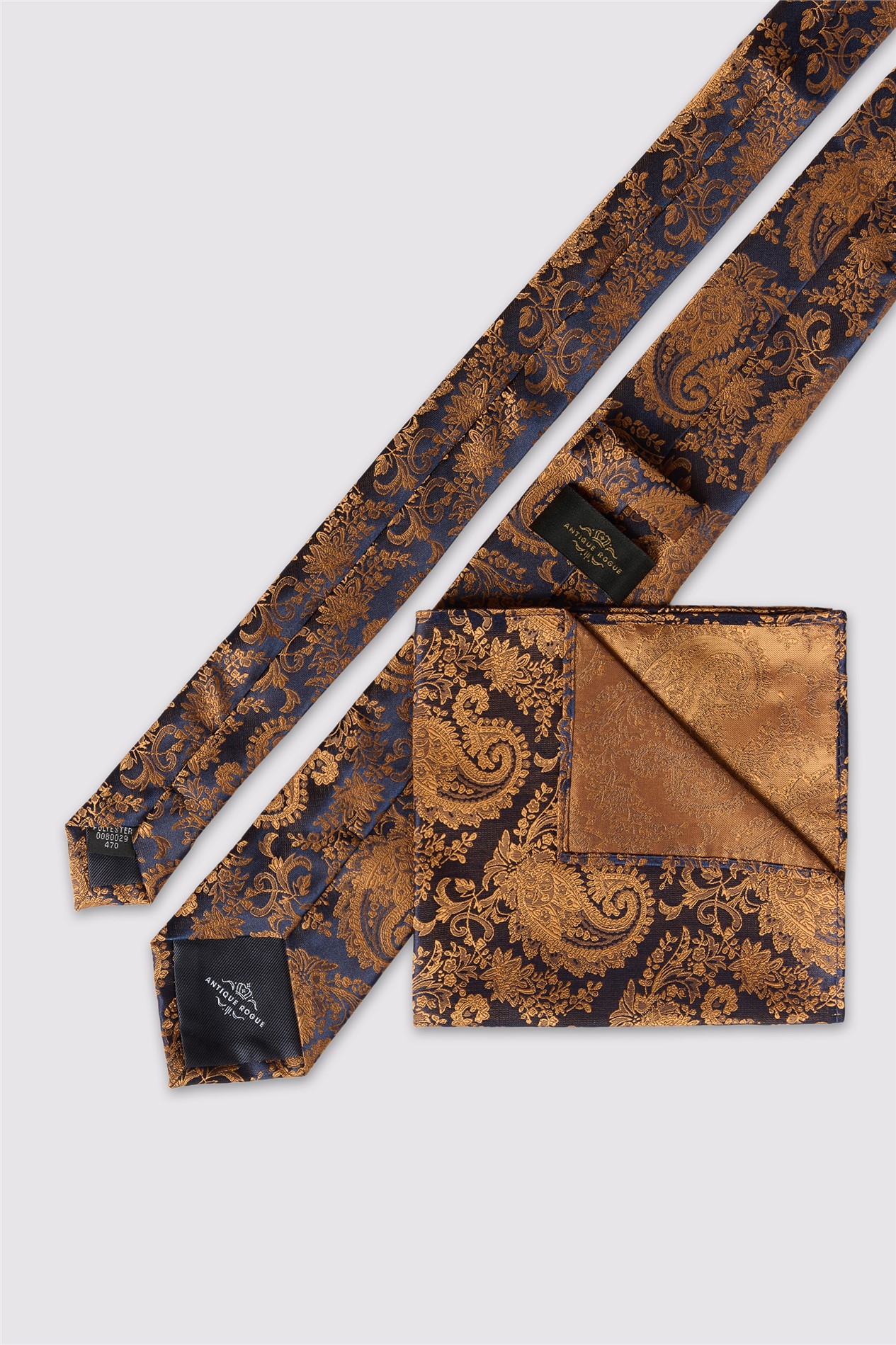 Antique Rogue Gold Paisley Tie