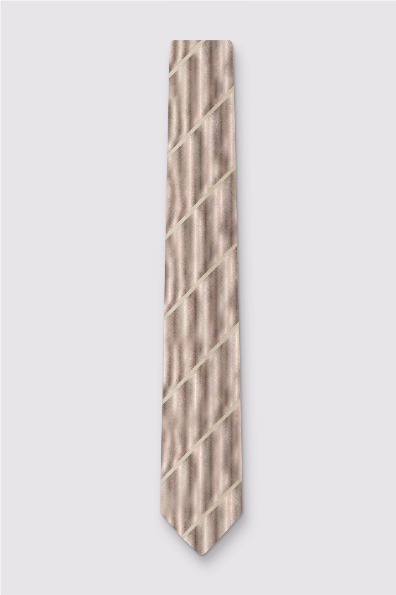 Alexandre Champagne Stripe Tie
