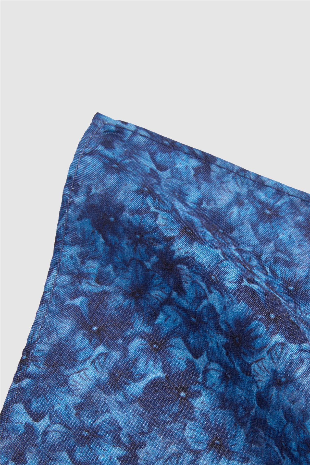 Alexandre Blue Floral Pocket Square