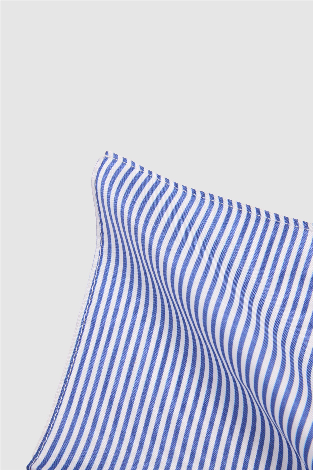 Alexandre Navy Stripe Pocket Square