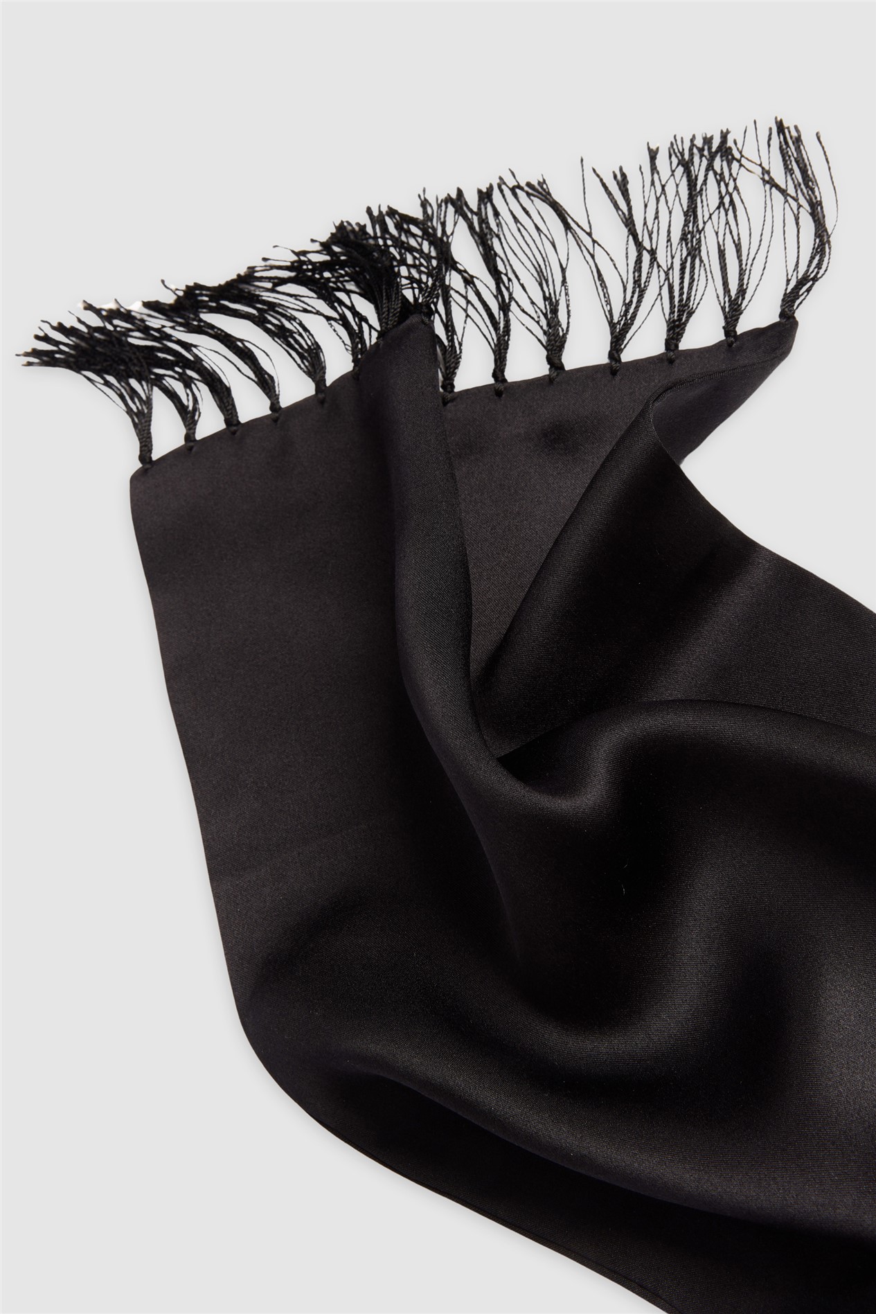 Alexandre Black Silk Scarf
