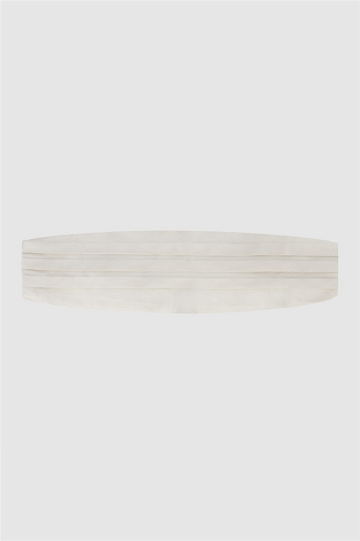 Alexandre Ivory Silk Cummerbund
