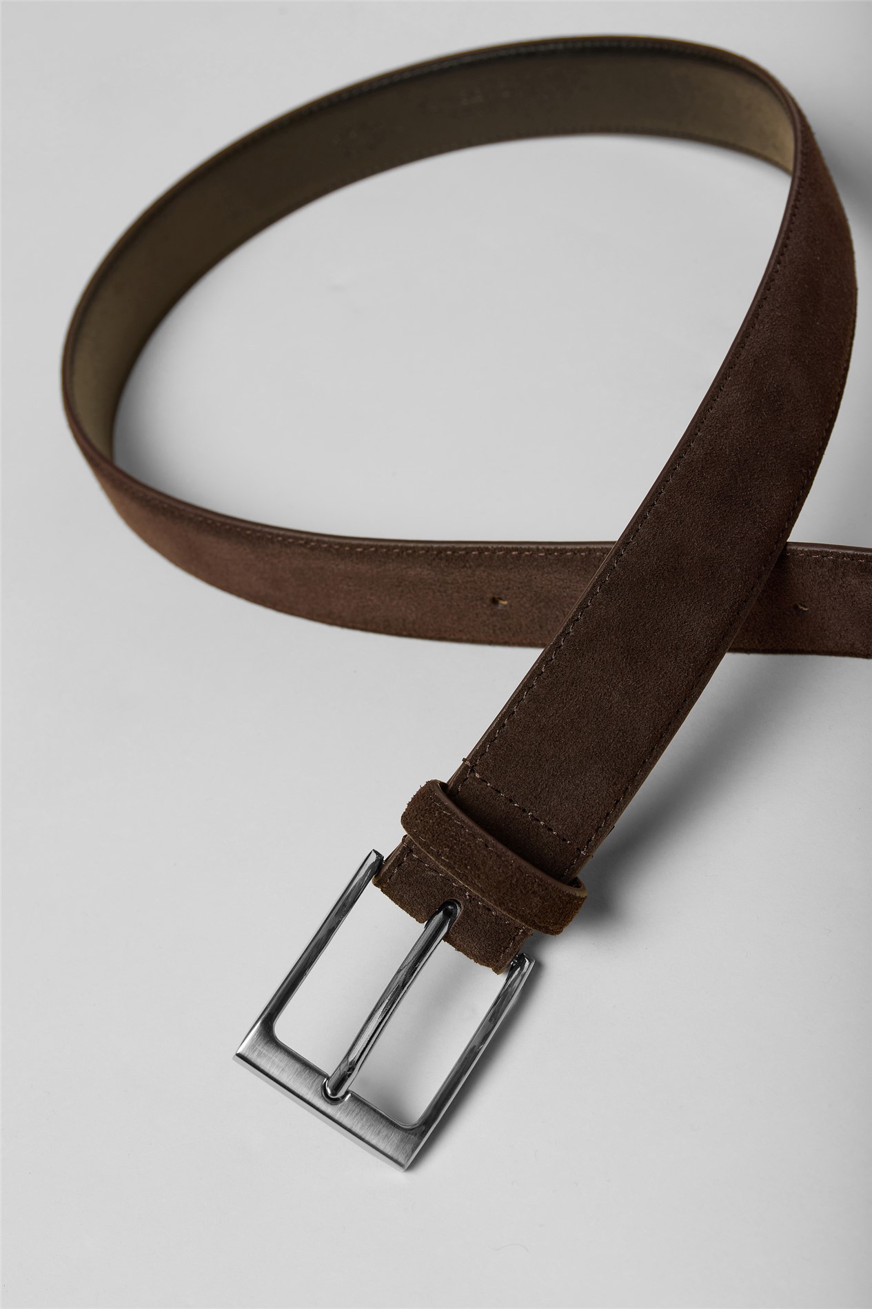 Antique Rogue Atlas Suede Leather Belt