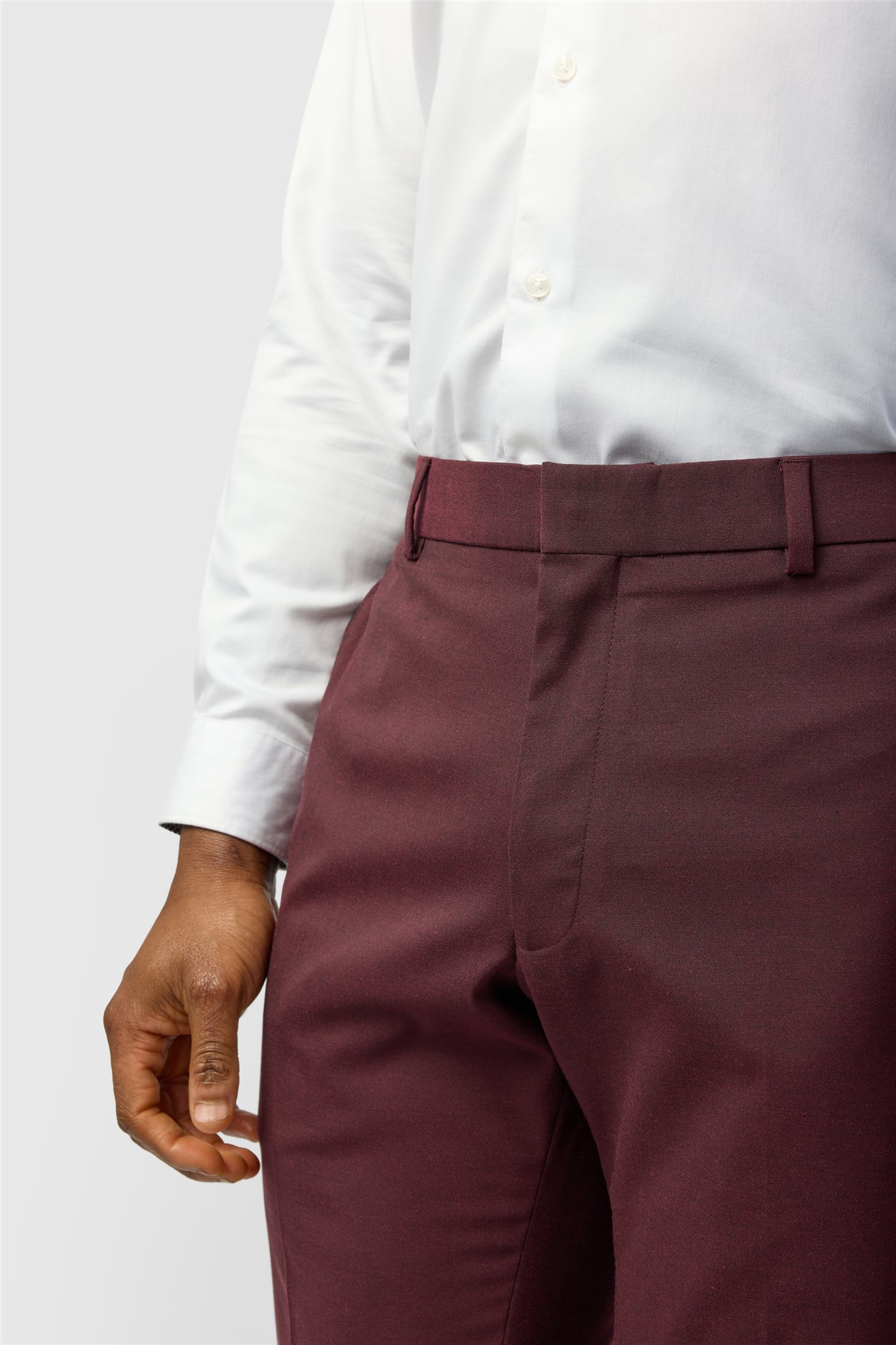 Limehaus Slim Fit Burgundy Trouser | Suit Direct Limehaus Slim Fit Burgundy Trouser | Suit Direct