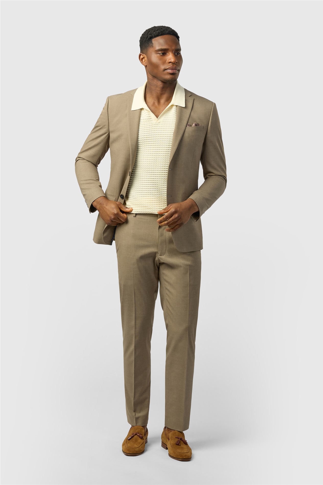 Limehaus Slim Fit Oatmeal Jacket