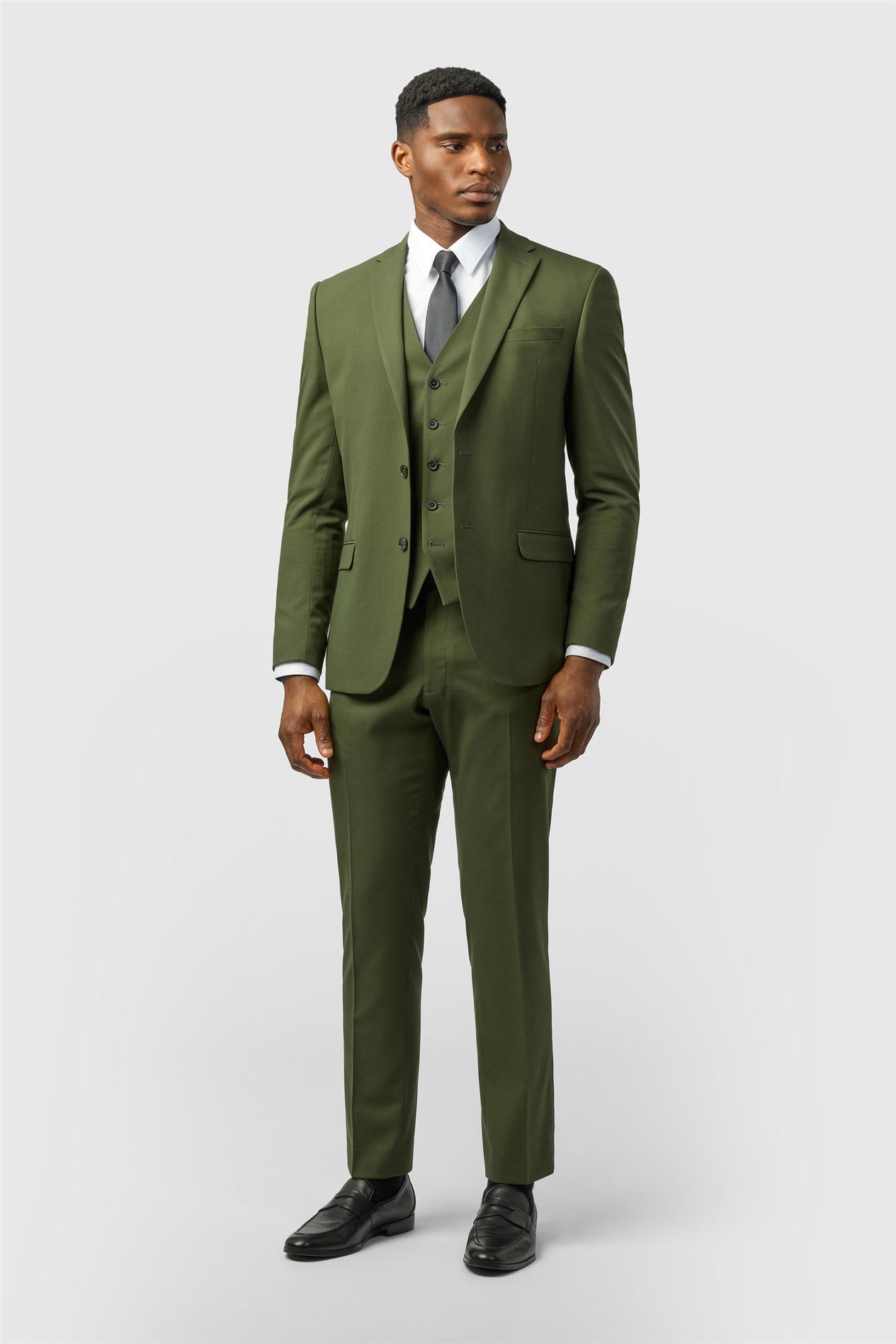 Limehaus Slim Fit Olive Jacket