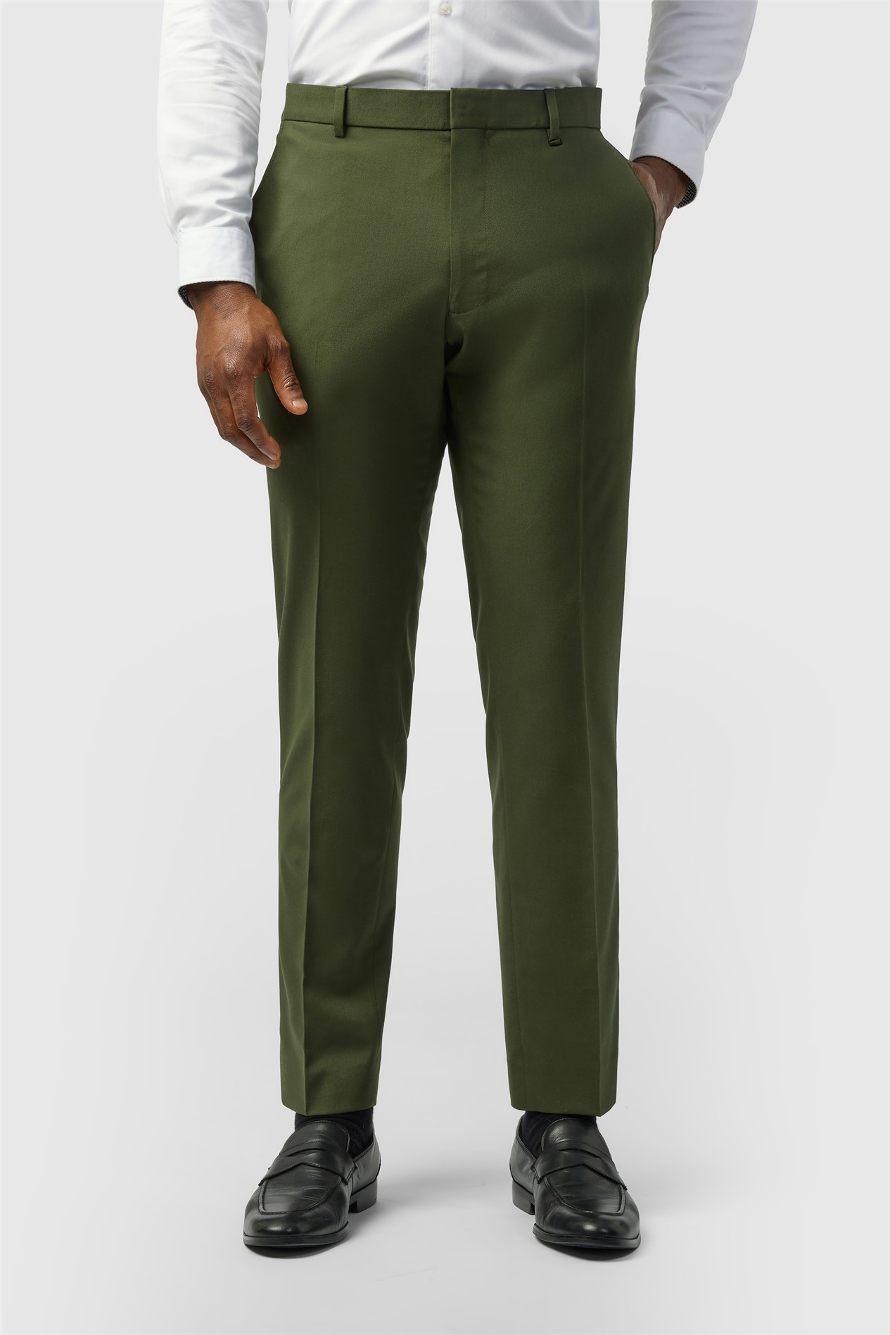 Limehaus Slim Fit Olive Trouser