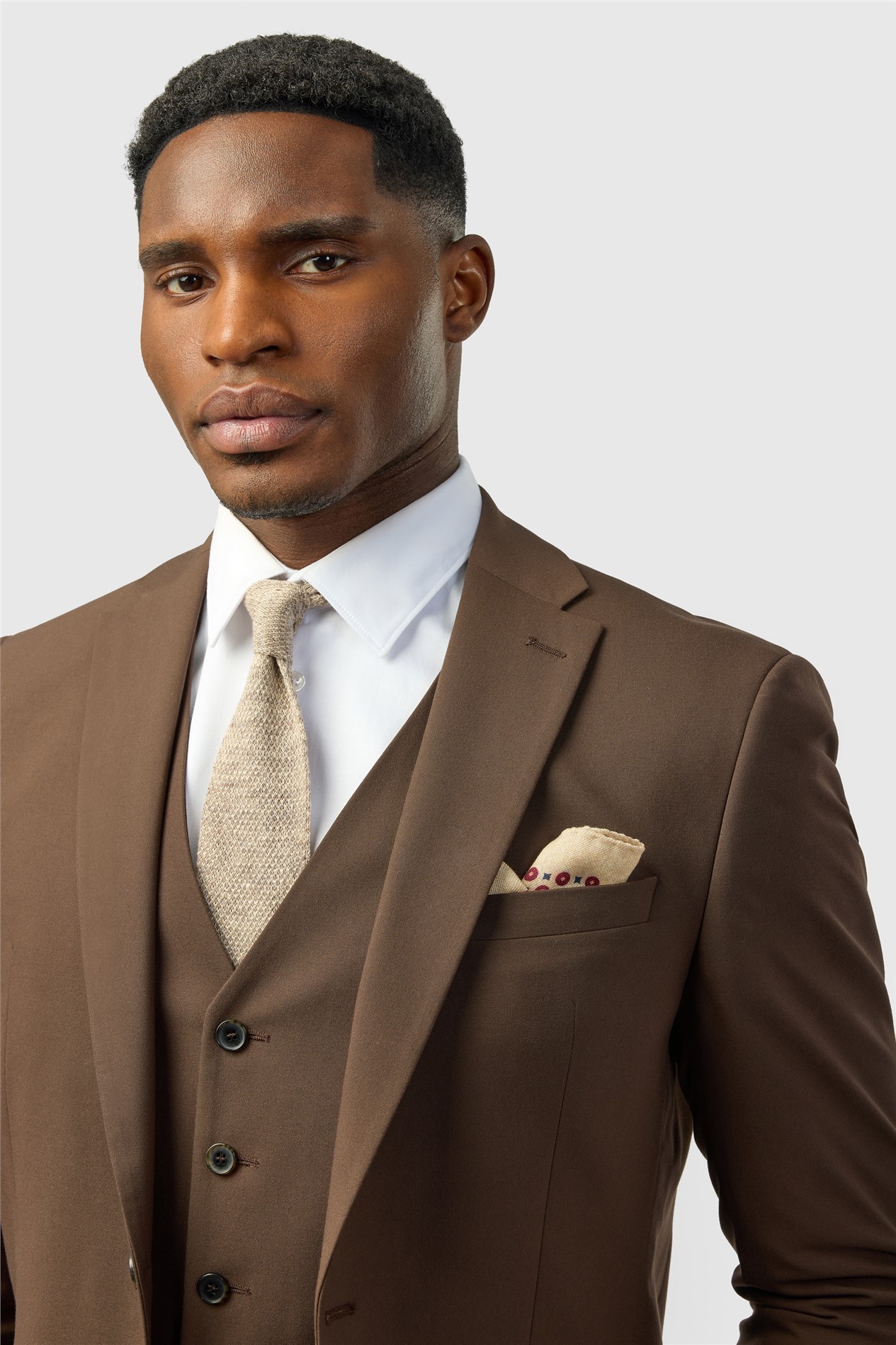 Limehaus Slim Fit Brown Jacket