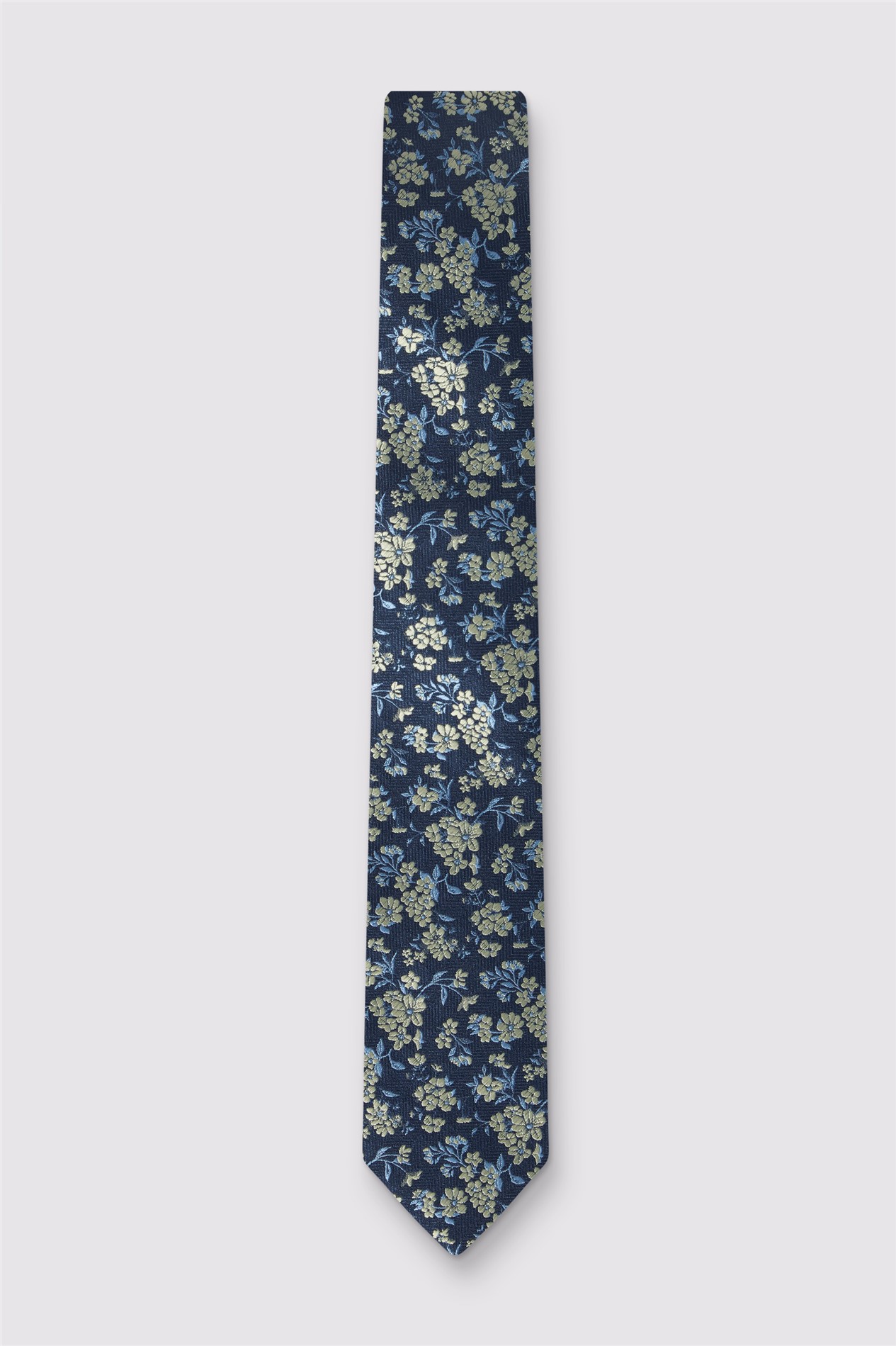 Antique Rogue Yellow Blue Jasmine Wedding Tie