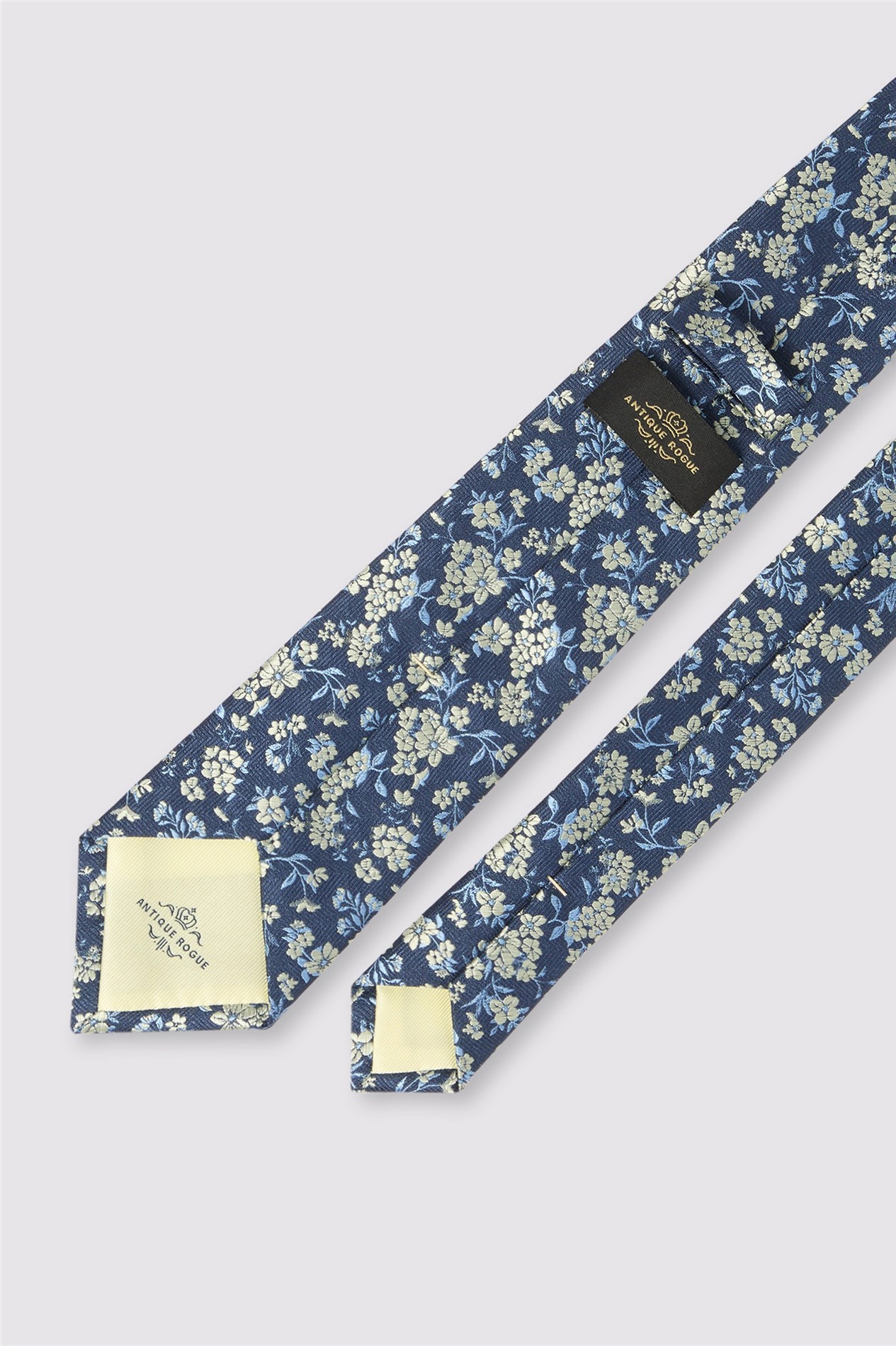 Antique Rogue Yellow Blue Jasmine Wedding Tie