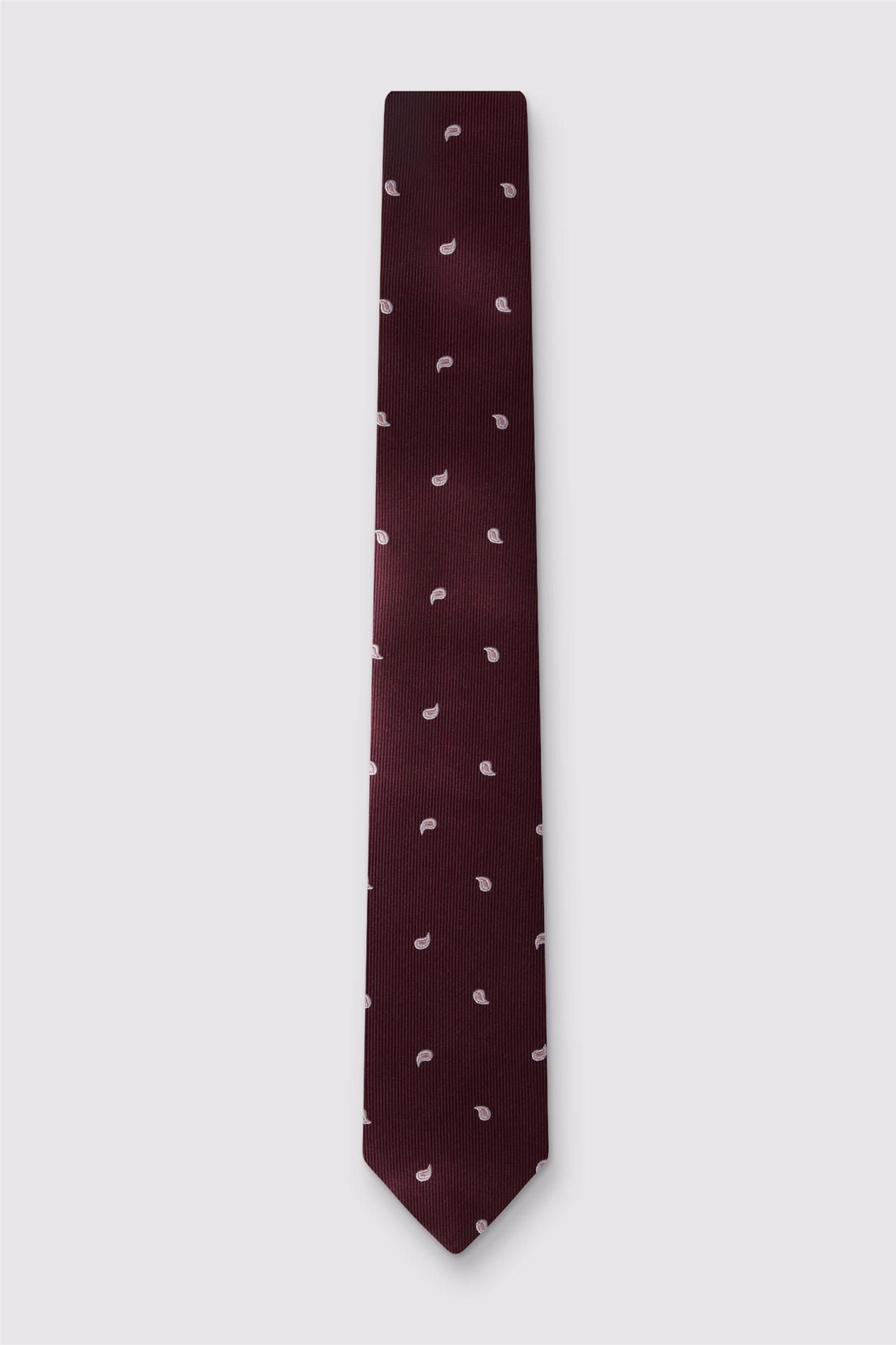 Antique Rogue Burgundy Pine Paisley Tie