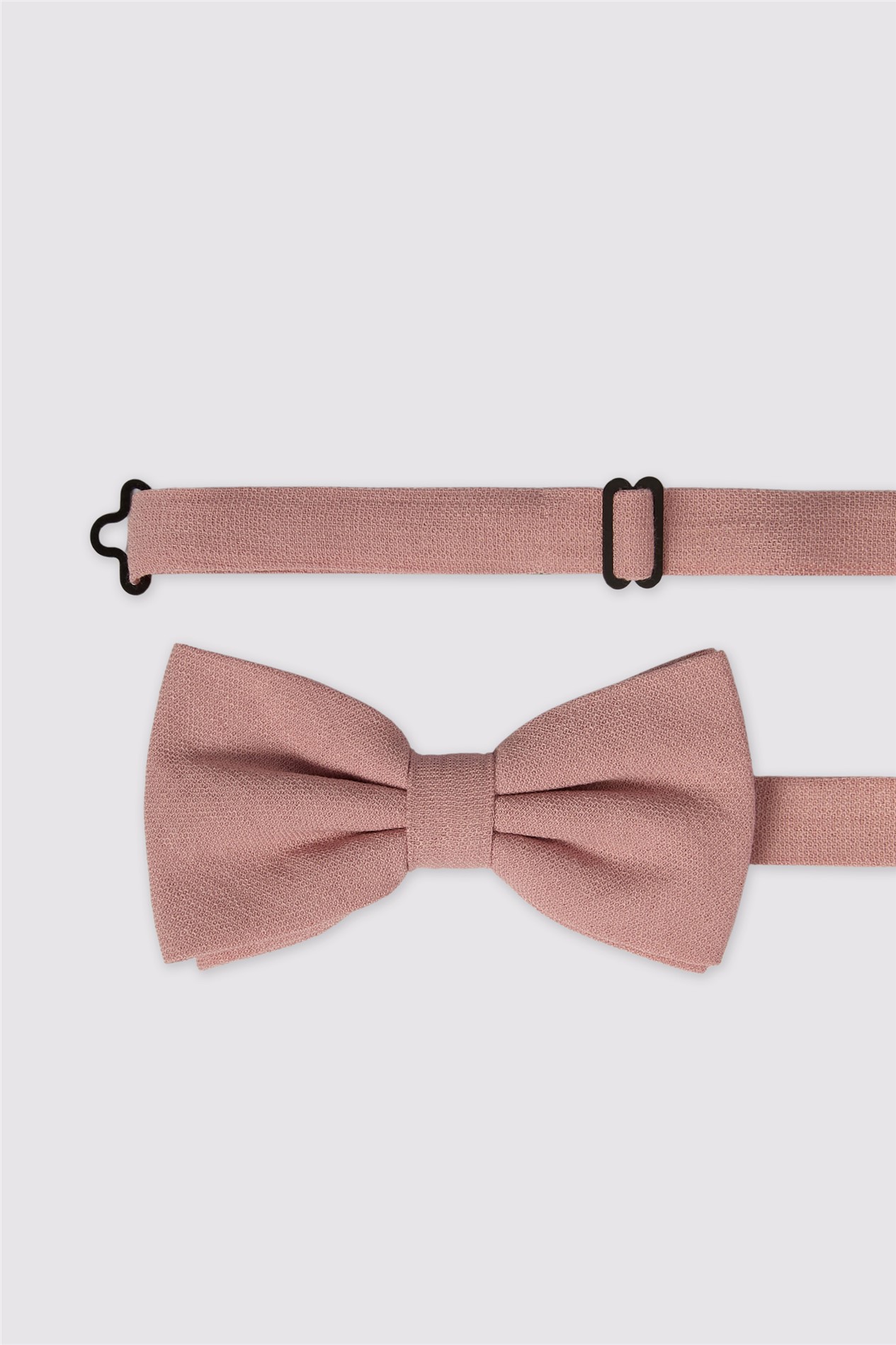 Antique Rogue Pink Linen Blend Bow Tie
