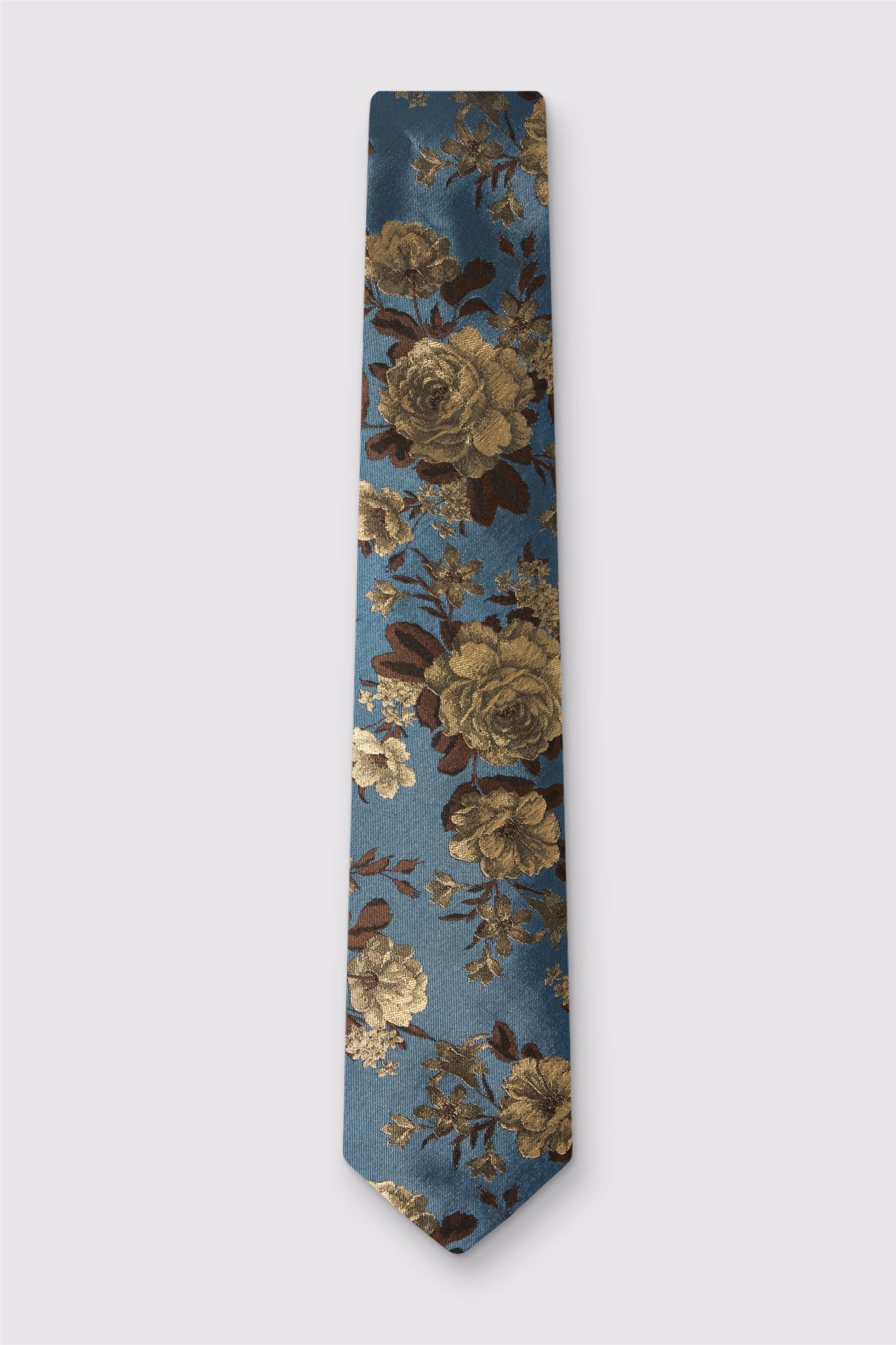 Alexandre Gold Wild Rose Silk Tie