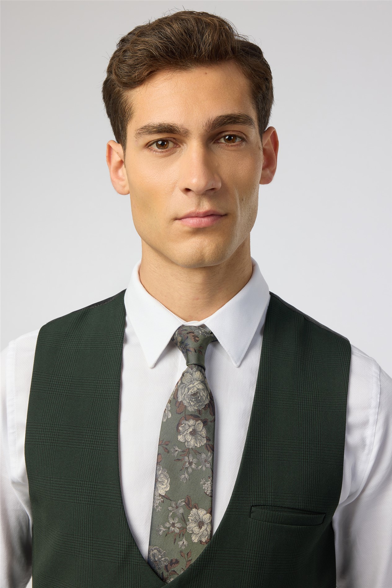 Alexandre Sage Wild Rose Silk Tie