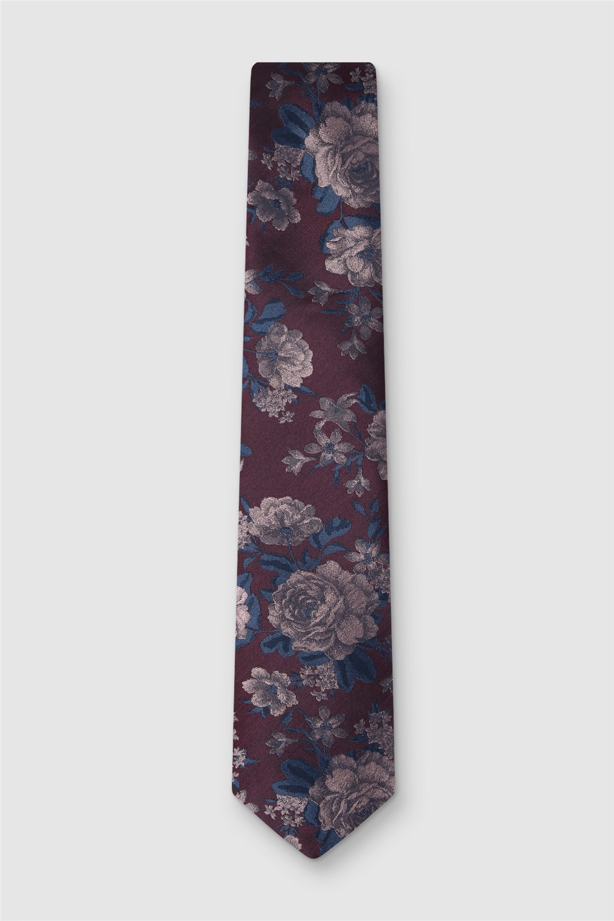 Alexandre Magenta Wild Rose Silk Tie