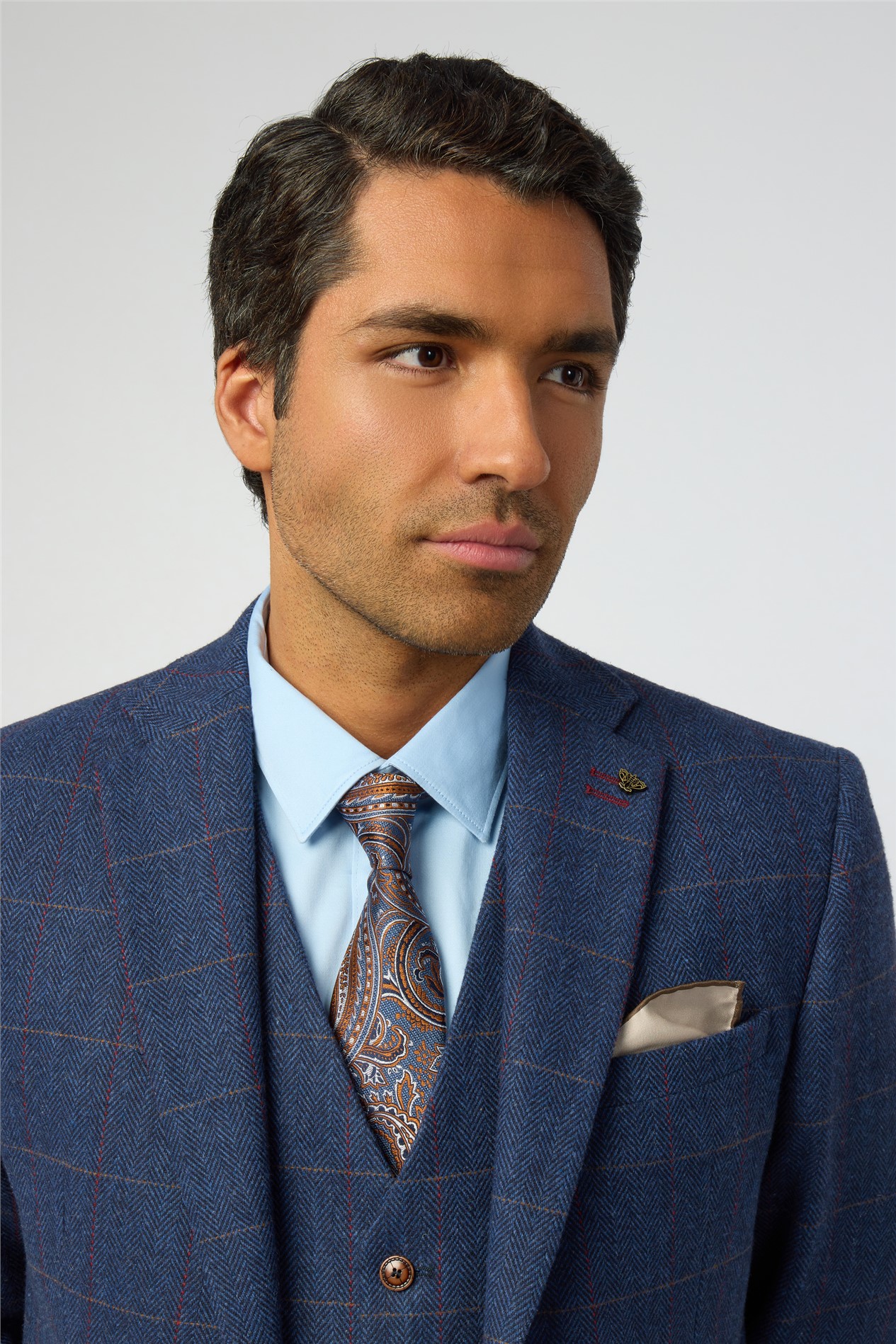 Alexandre Navy Paisley Silk Tie