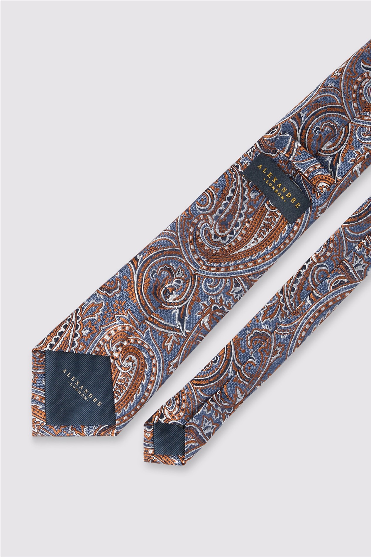 Alexandre Navy Paisley Silk Tie